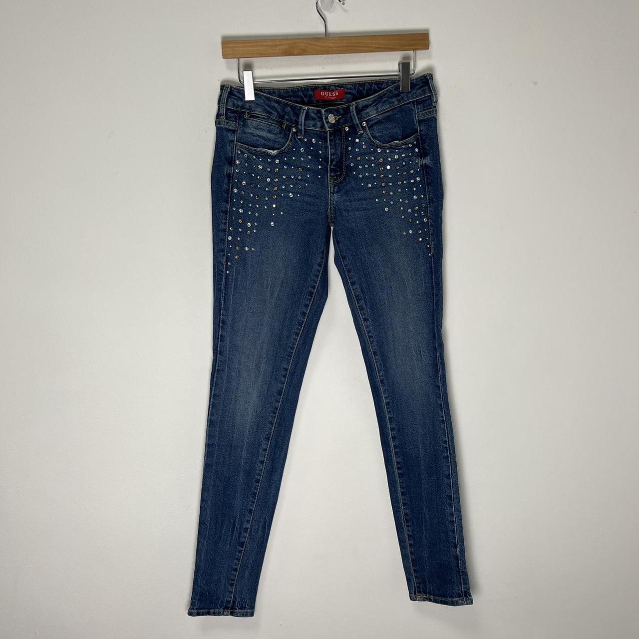 Guess jeans 2024 with rhinestones