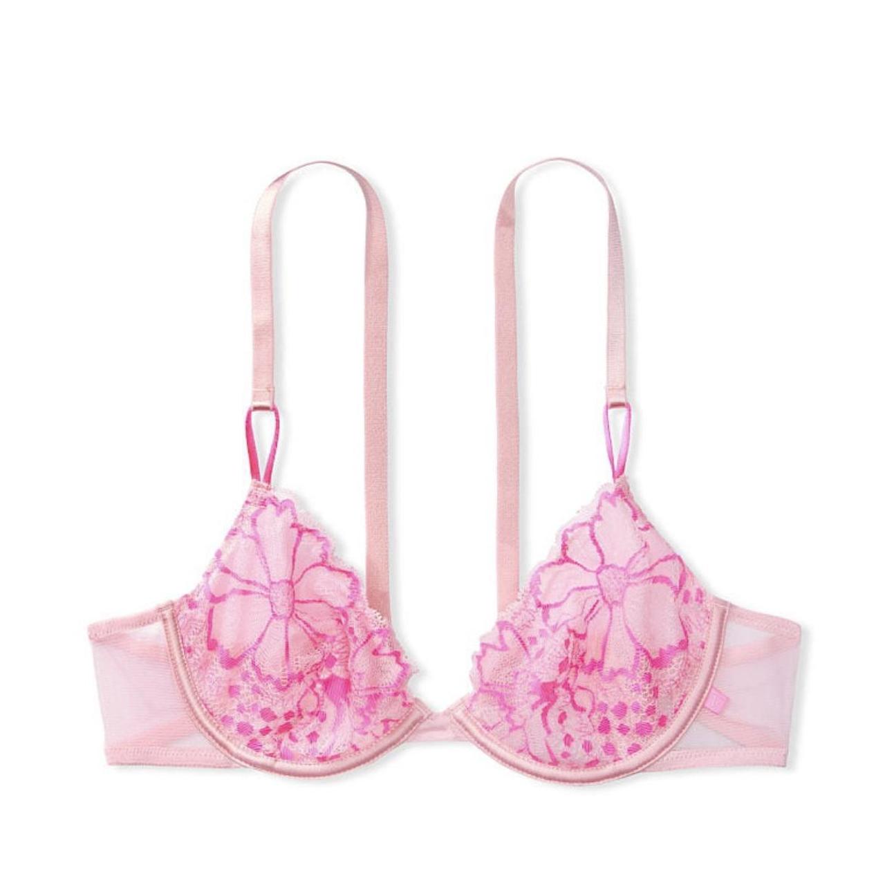  Victoria's Secret Pink Floral Lace Unlined Underwire