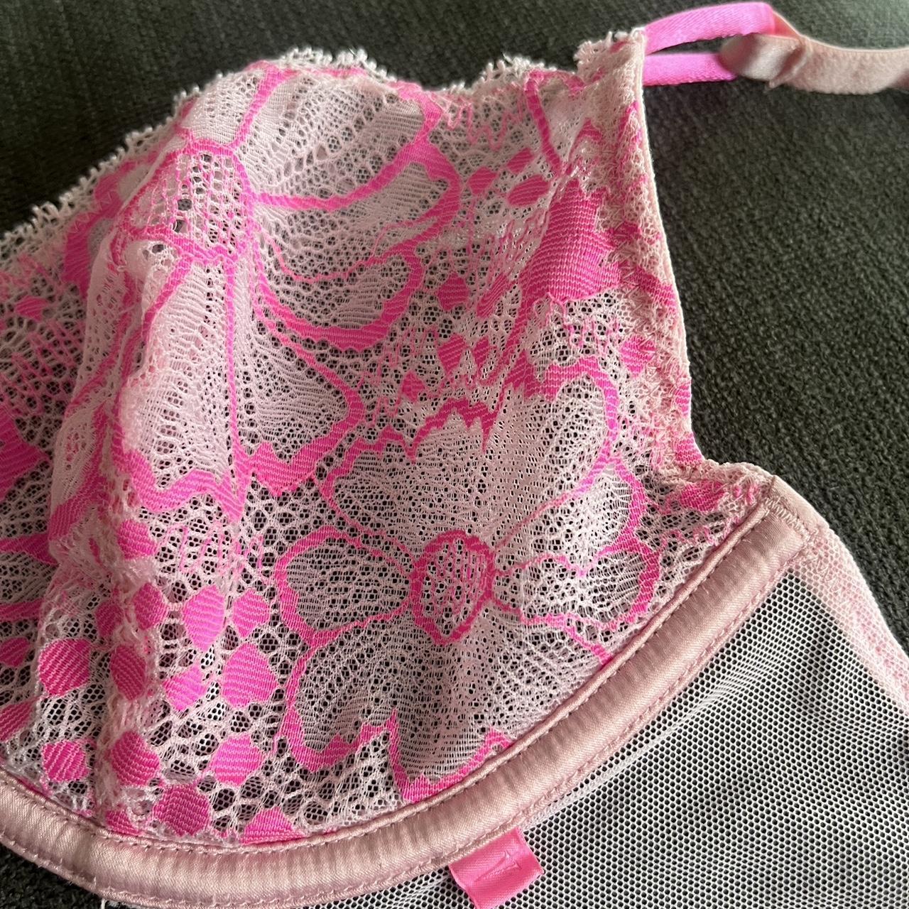 Sexy Tee Unlined Lace Demi Bra in Floral Lace Bright