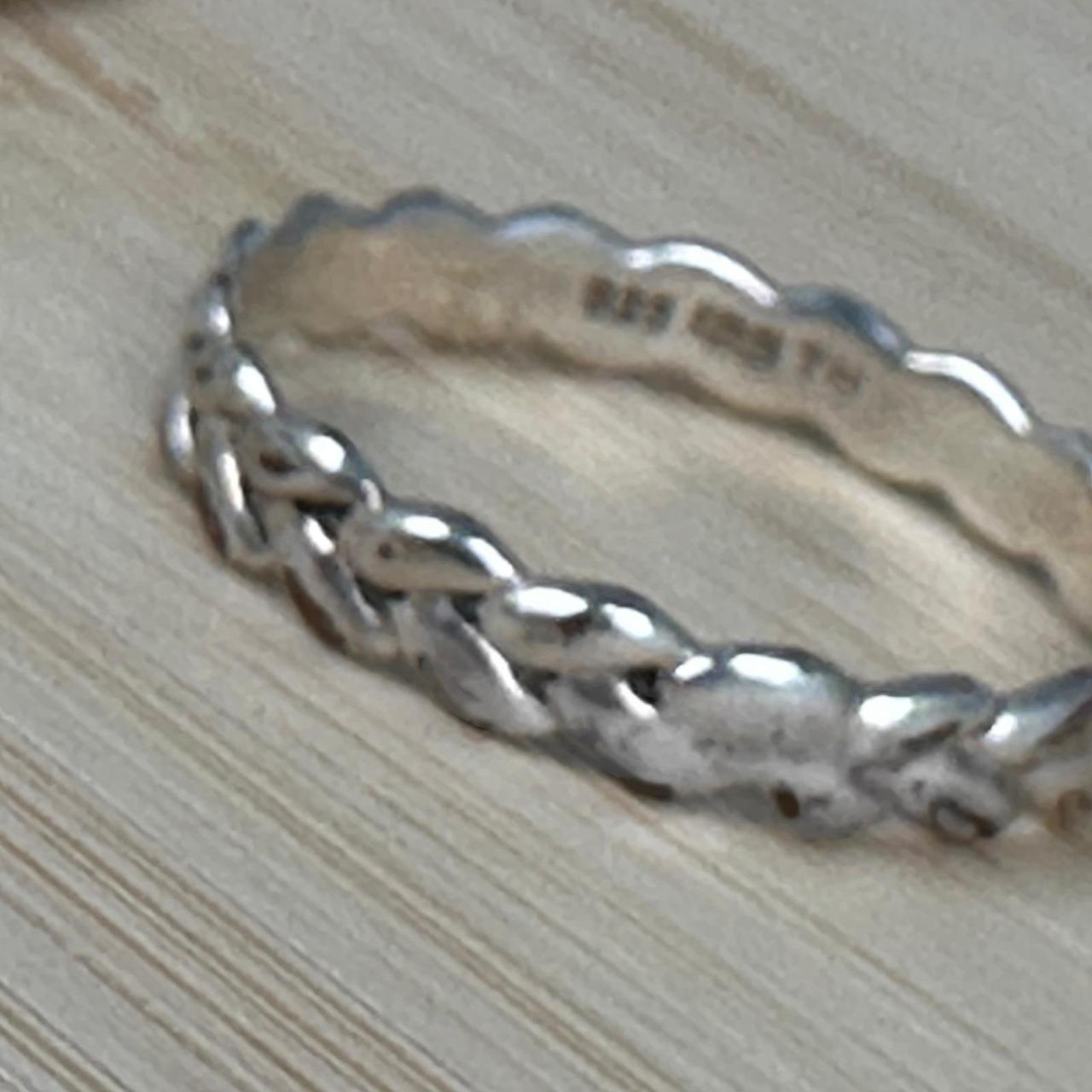 Women's Ring - Silver – Vintage Stackable Sterlin… - image 6