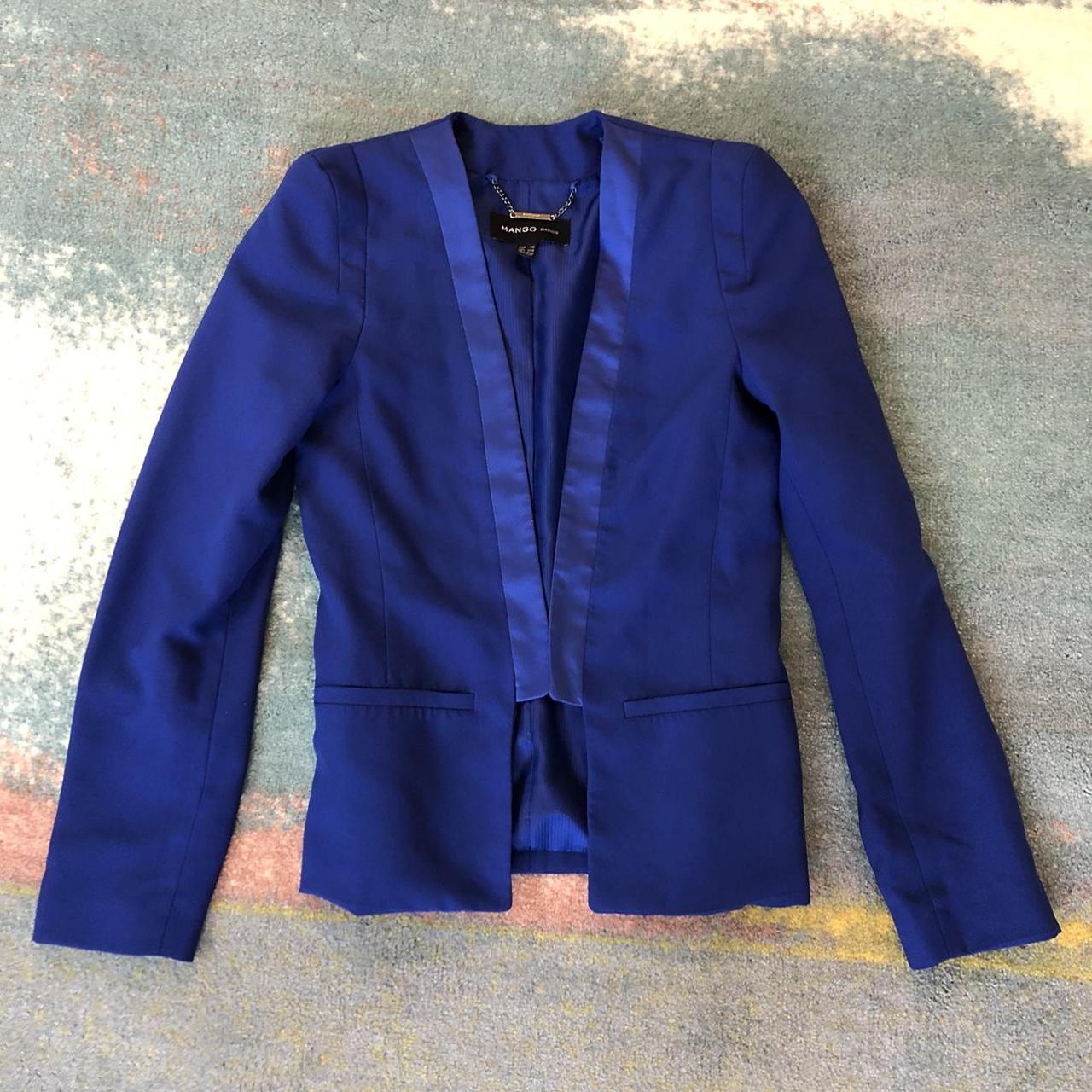 Mango Women's Blue Tailored-jackets 