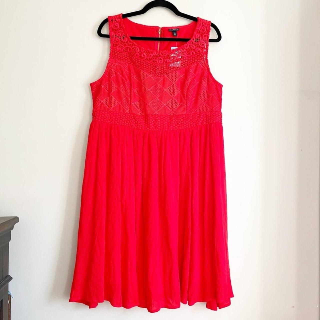 Torrid red lace clearance dress