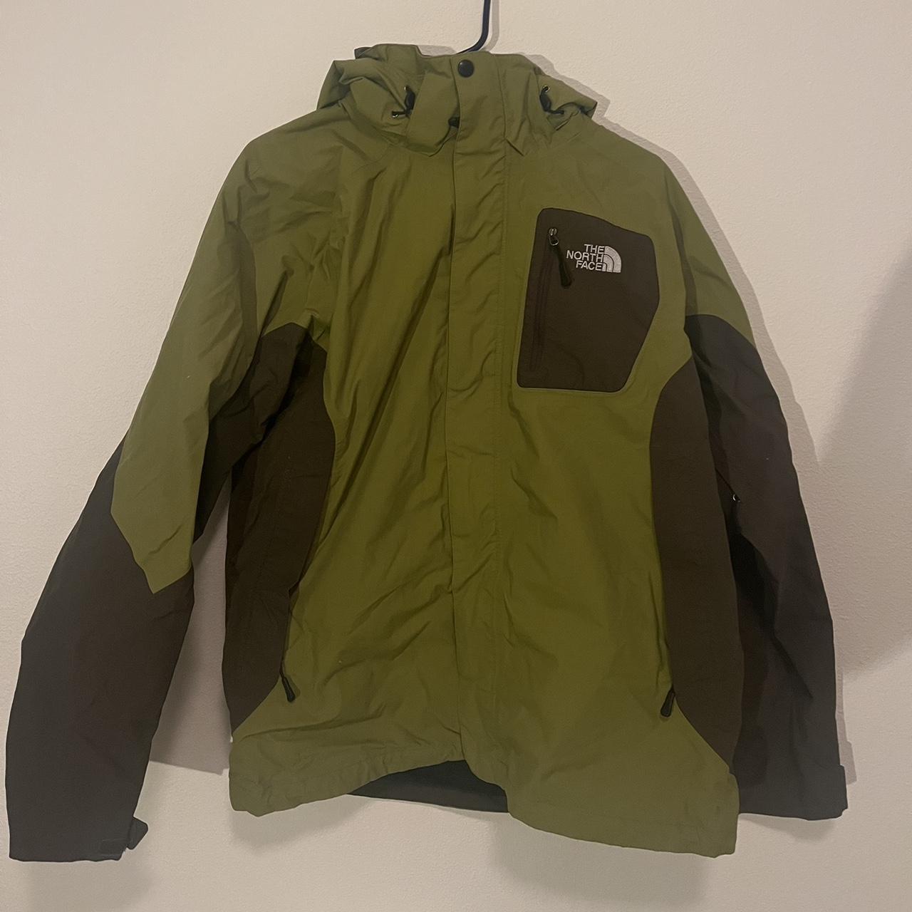 The North Face Men's Green and Brown Jacket | Depop