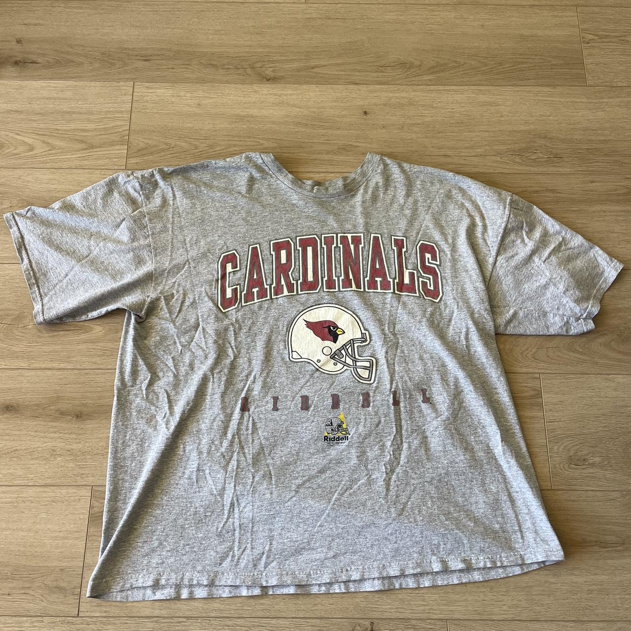 Cuztom Threadz Arizona Cardinals Grey T-Shirt (Men) Grey XX-Large