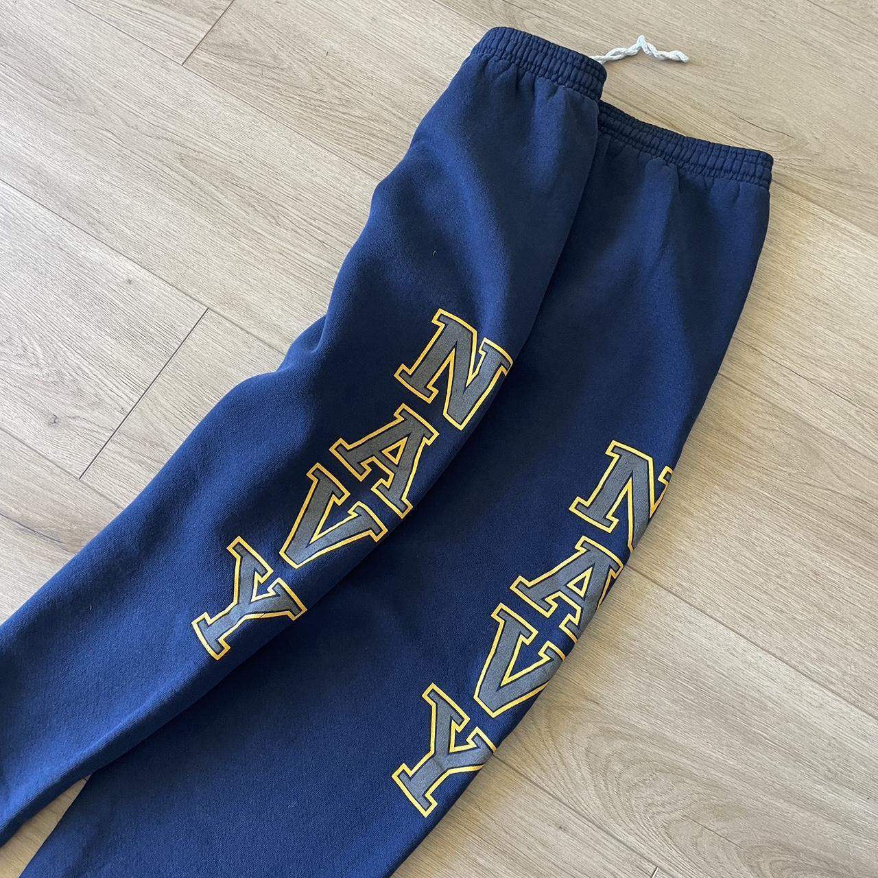 90s navy military sweatpants Measure 36x30 but has... - Depop