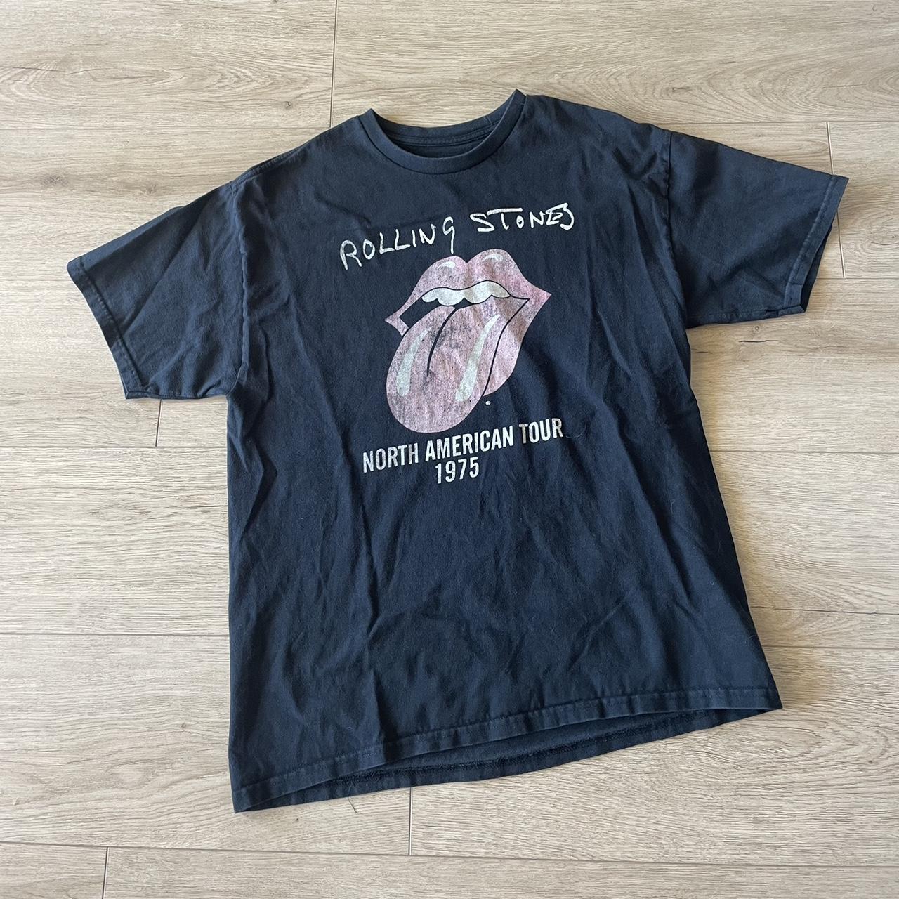 Vintage style Rolling Stones 1975 tour tee Size L. Depop