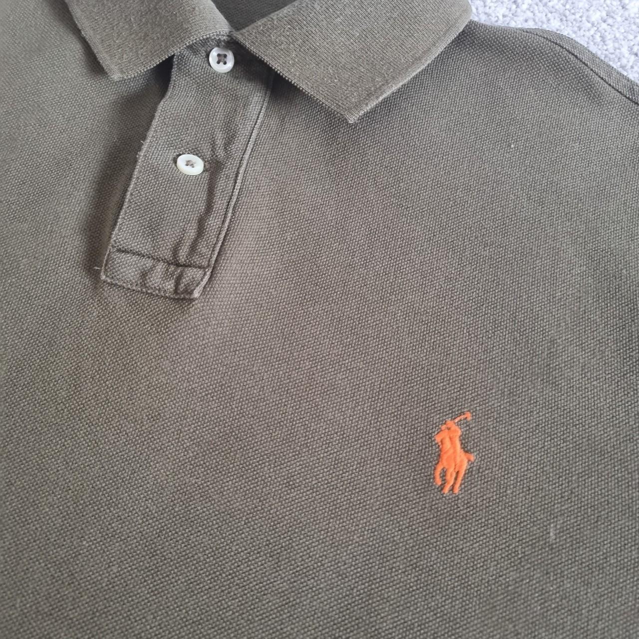 Khaki polo t-shirt. Great condition except small... - Depop