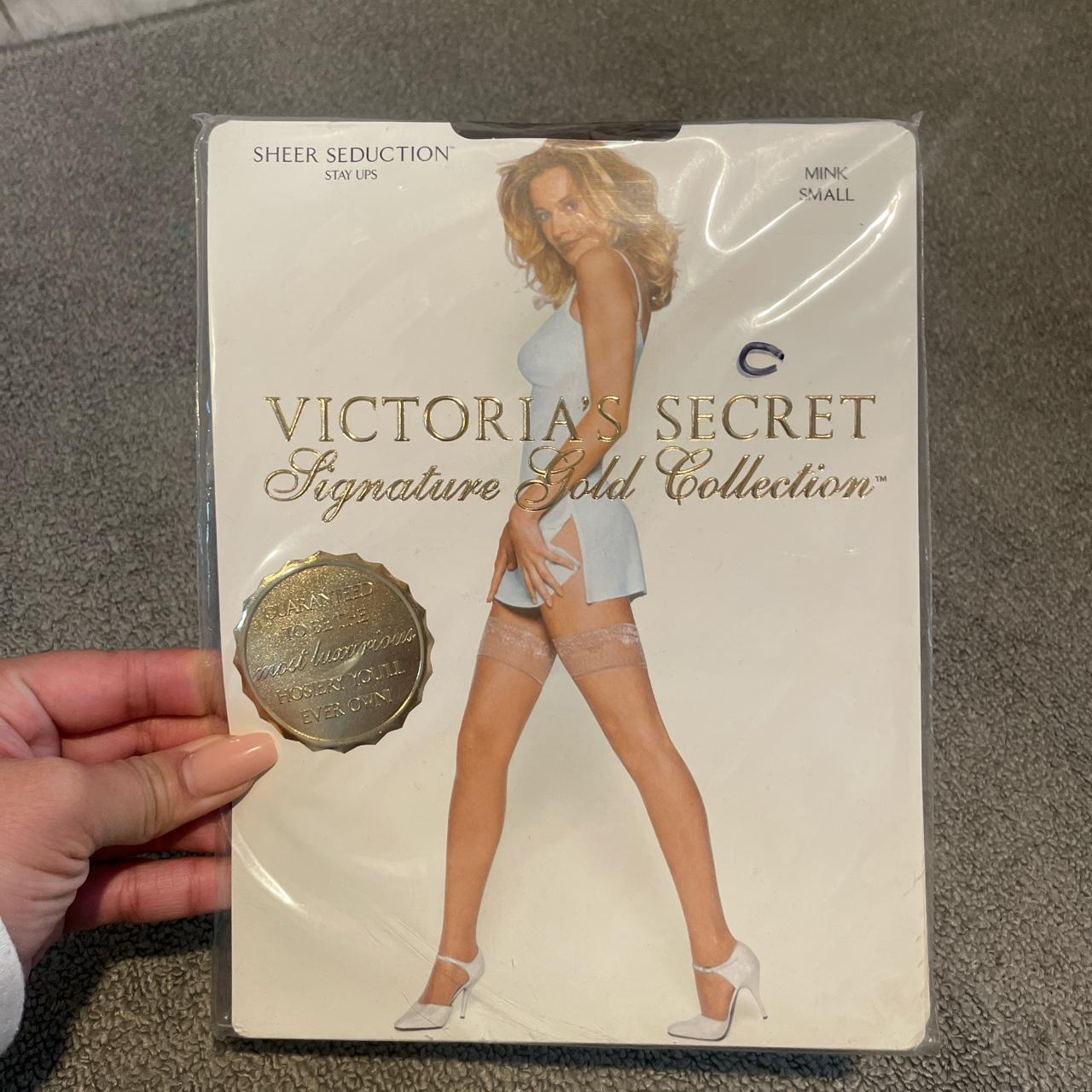 Cream Victoria's Secret pantyhose 🍓 Vintage 90s - Depop