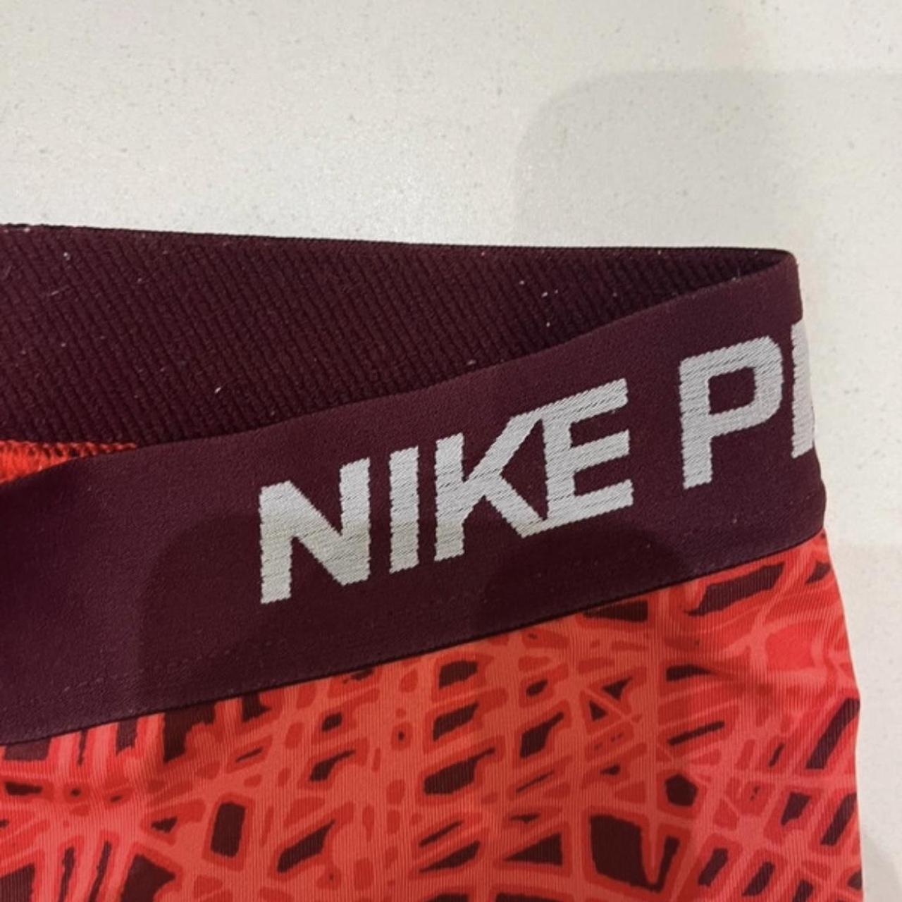 patterned nike pro shorts