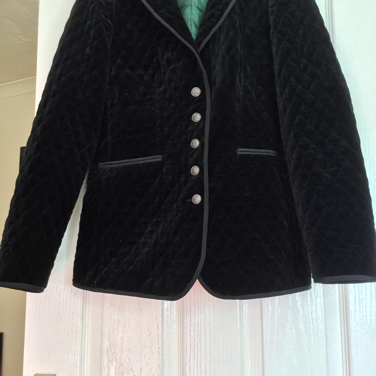 Ladies Blazer style velvet jacket By H.Moser - Depop