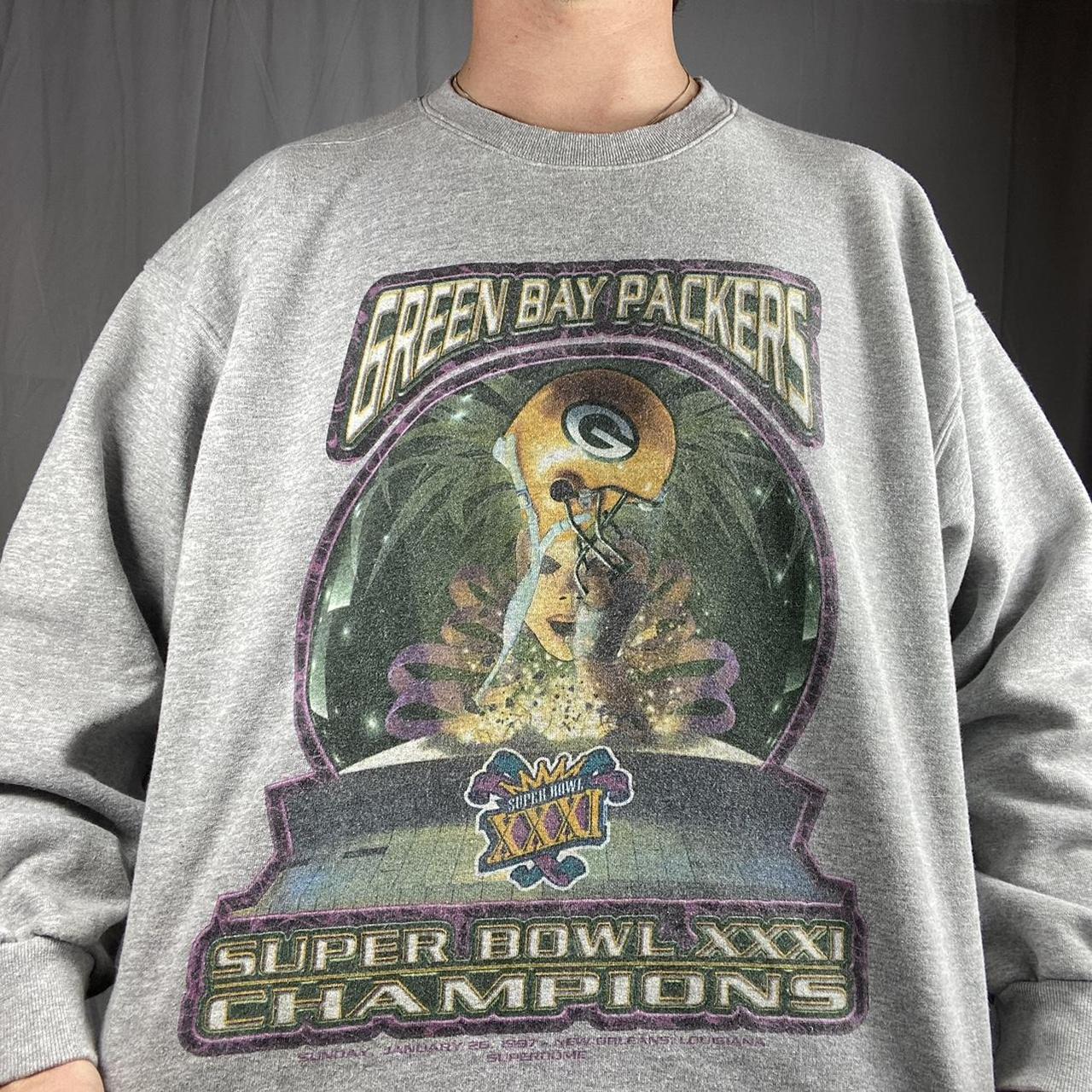 Vintage Green Bay Packers Sweatshirt Super Bowl Champions 