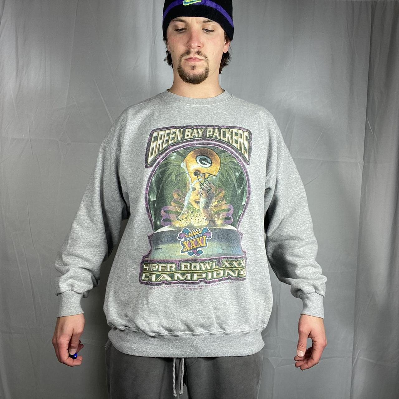 Retro 90s Vintage Style Crewneck Trendy Packers Green Bay Hoodie