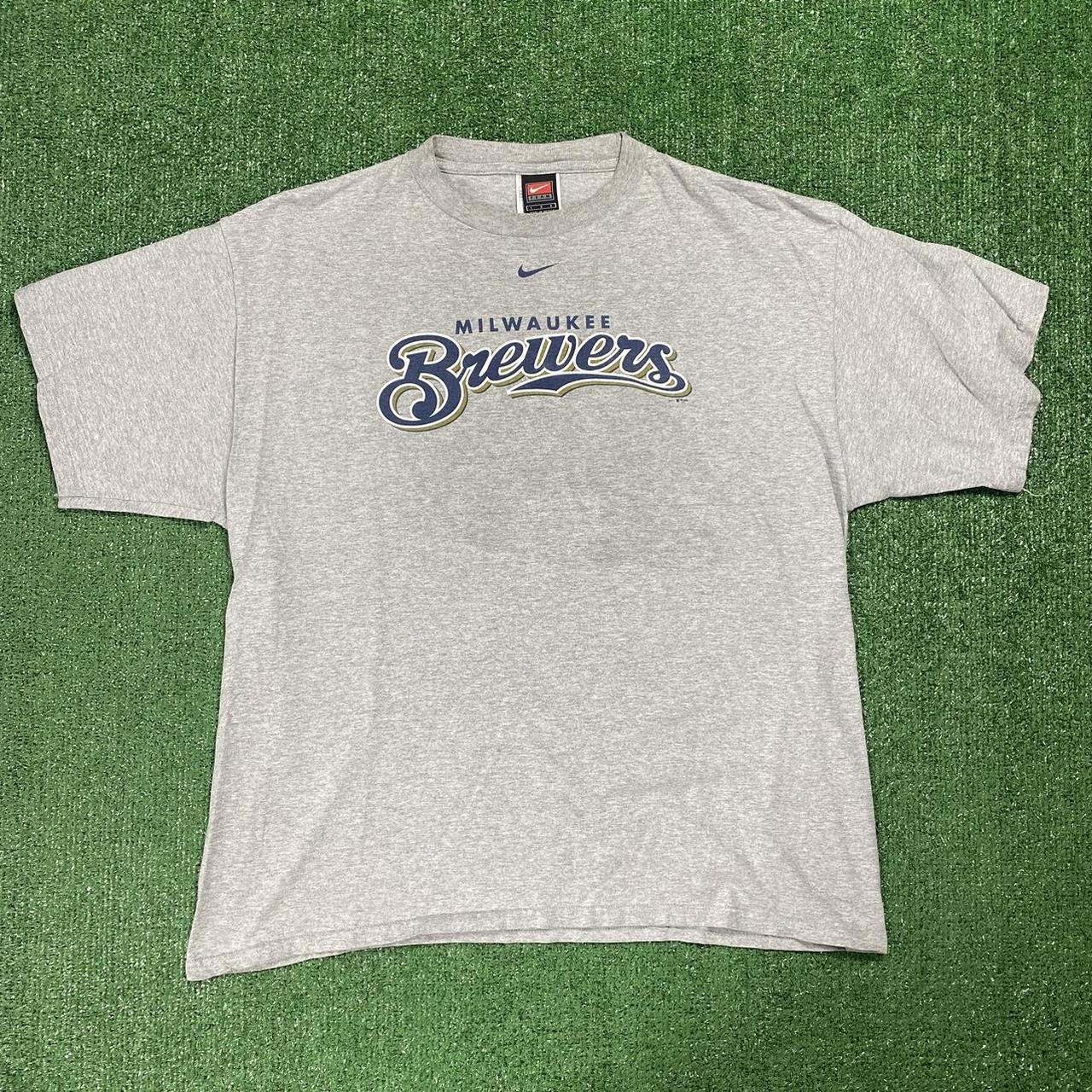 Vintage Nike Milwaukee Brewers Jersey Good - Depop