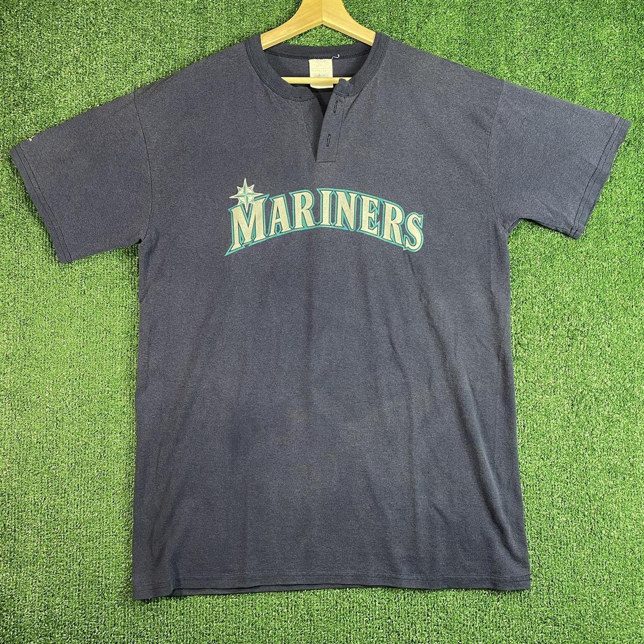 Seattle Mariners Majestic Vintage Jersey Size XL Blue Mlb 