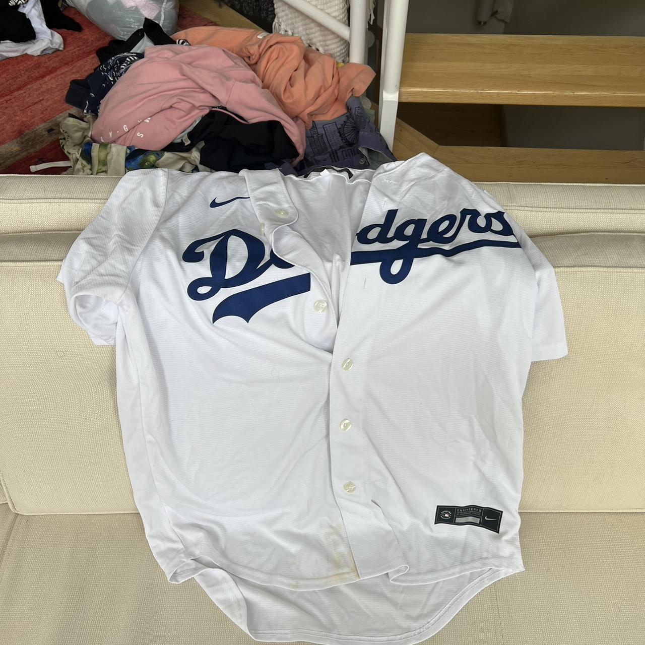 Dodgers Majestic jersey #Dodgers #baseball #blue #Mlb - Depop