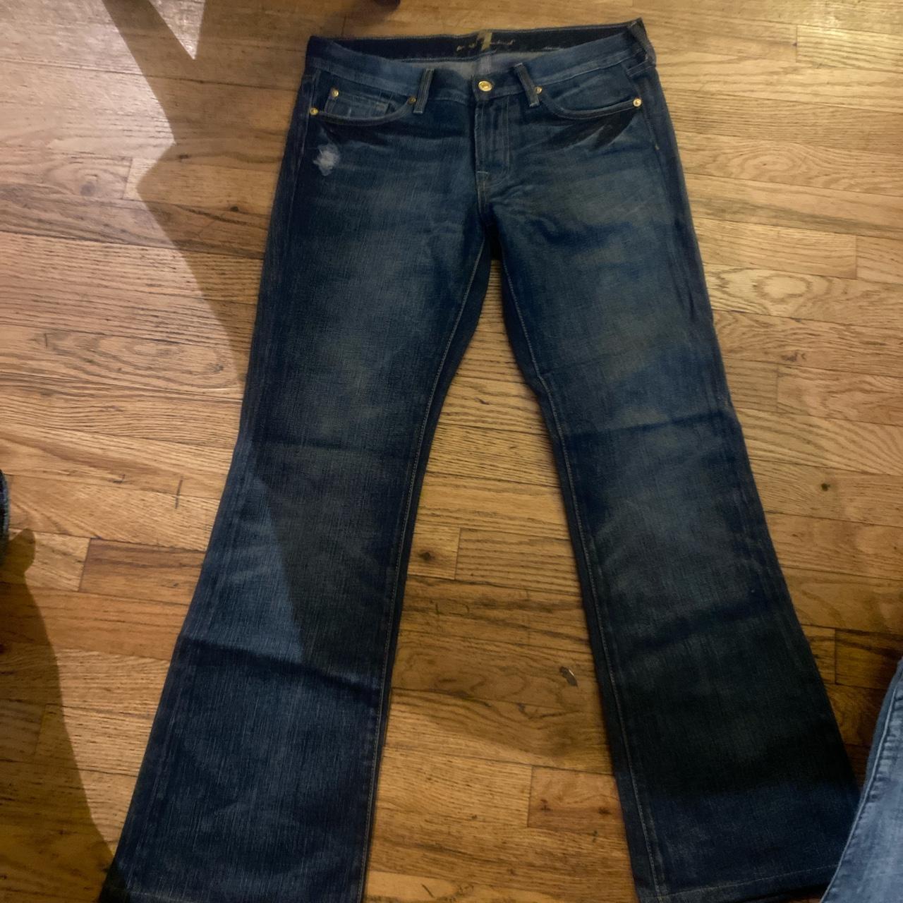 7 for all mankind jeans. Im actually wearing a... - Depop