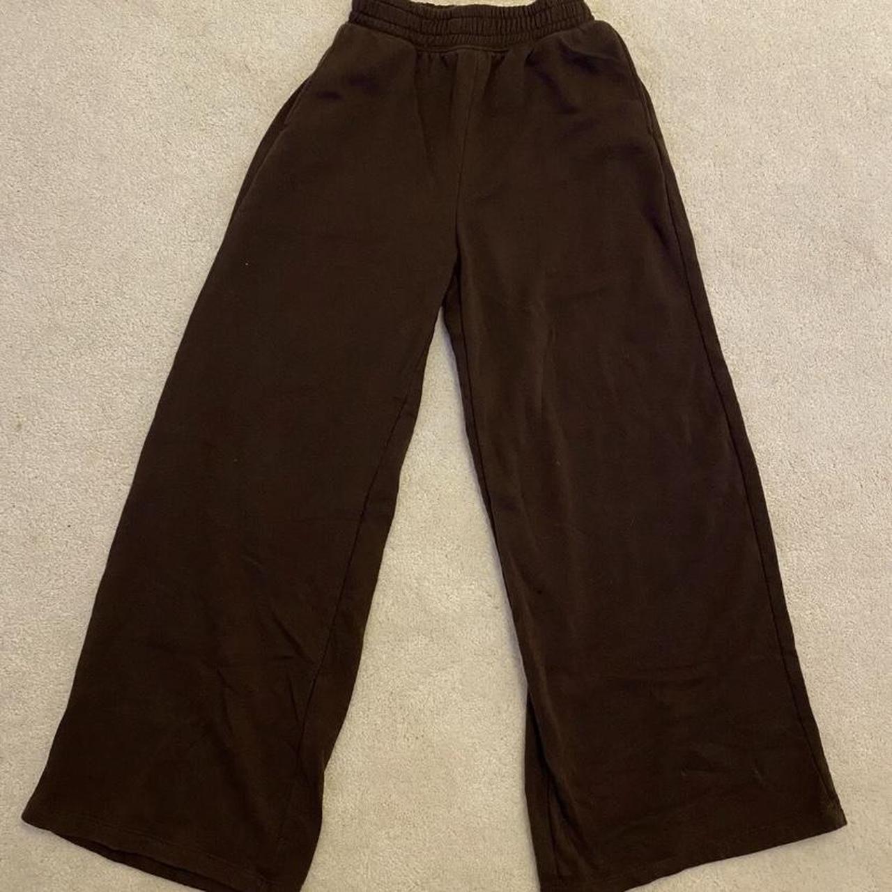 H&M Women's Brown Joggers-tracksuits | Depop