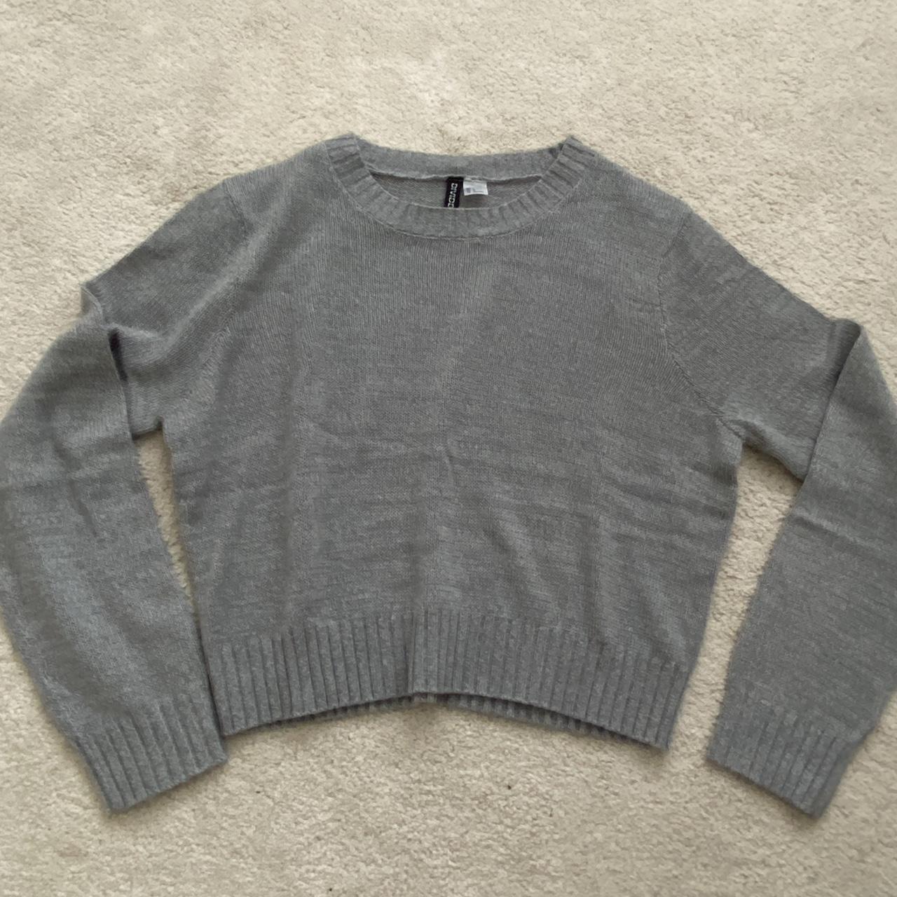 H&M Women's Grey Jumper | Depop