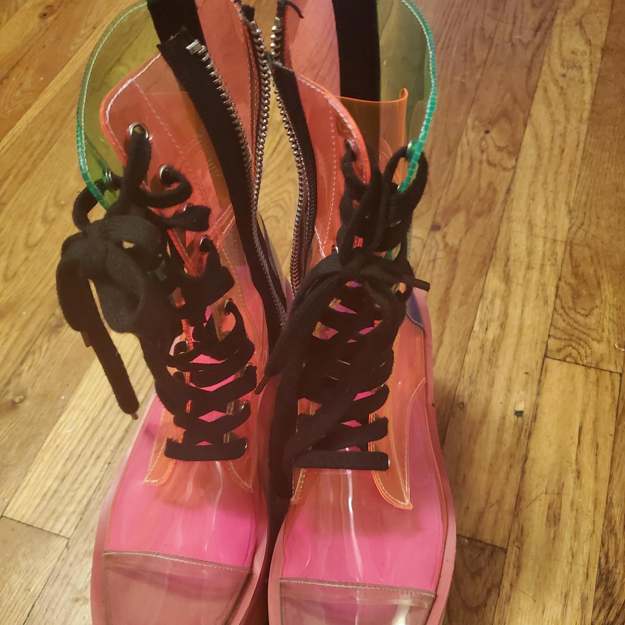 Good Club Exx Rainbow Platform Shoes