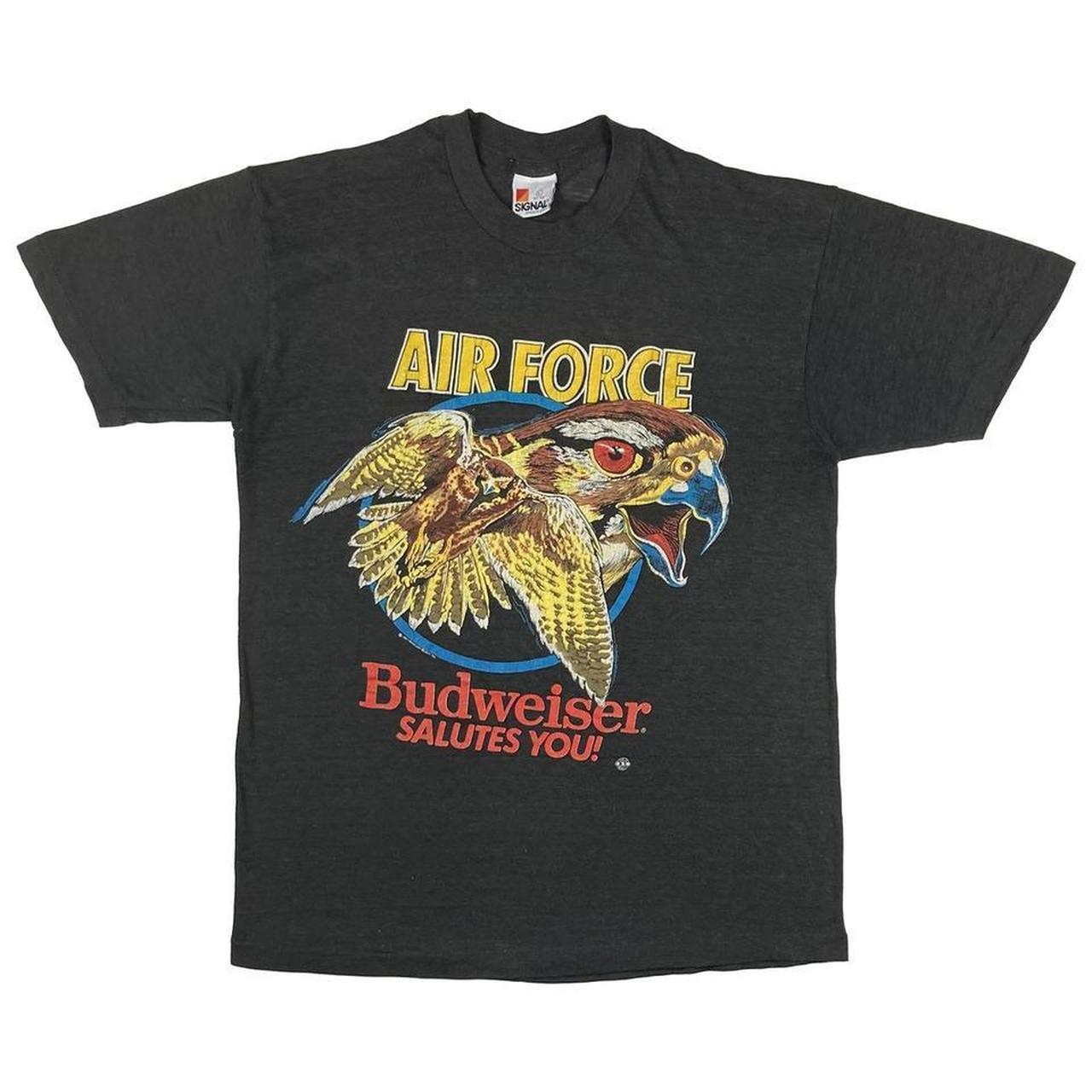 Vintage Budweiser US Air Force T Shirt Size... - Depop