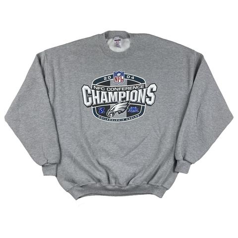 white philadelphia eagles sweatshirt worn once just - Depop