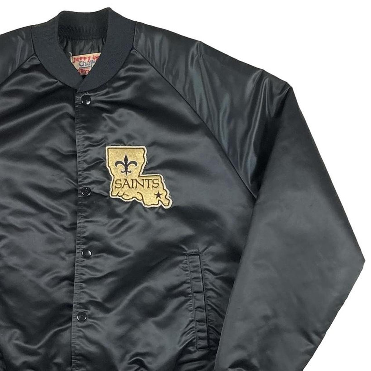 Vintage New Orleans Saints Chalk Line Jacket NFL Football Dome