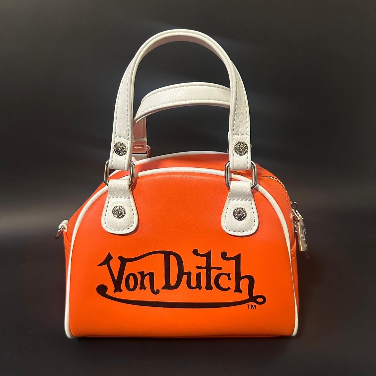 Von Dutch Orange Bowling Bag Von Dutch Mini Bag In Orange And