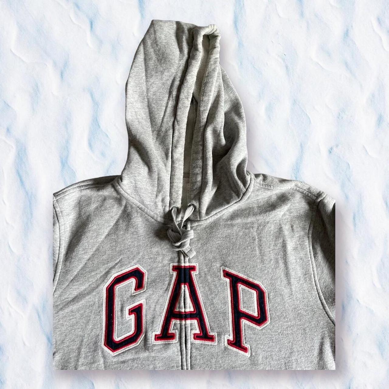 Grey GAP Zip up Hoodie 👽 💵 Amazing deal! ️ Feel... Depop