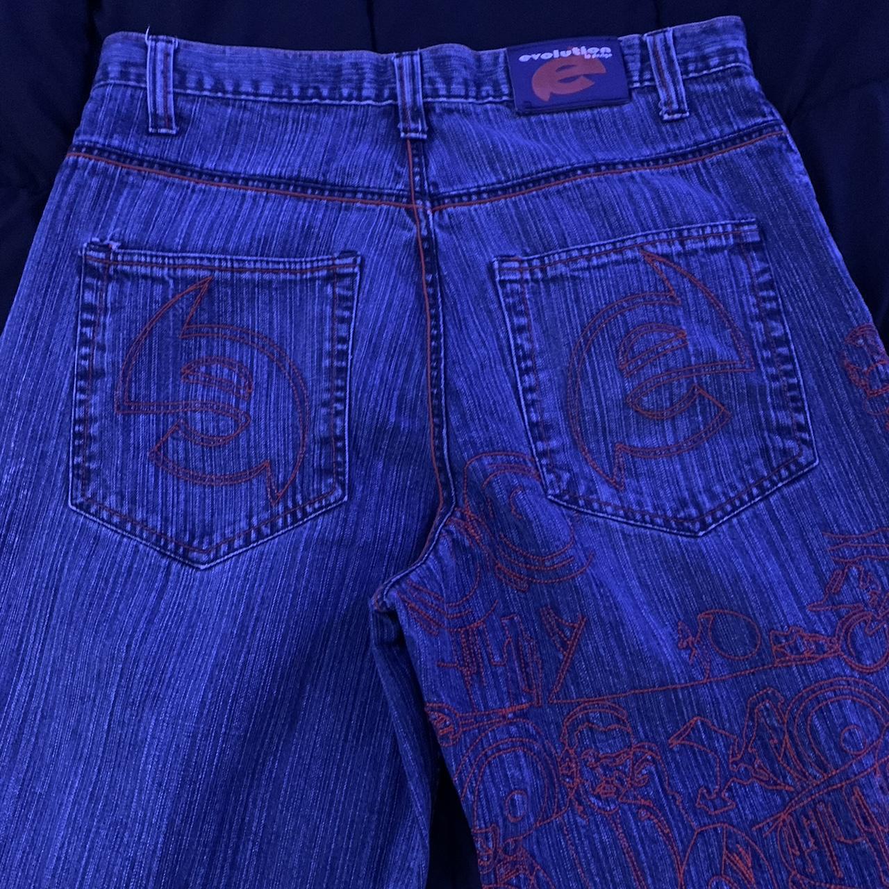 baggy-evolution-jeans-size-38-embroidered-design-all-depop