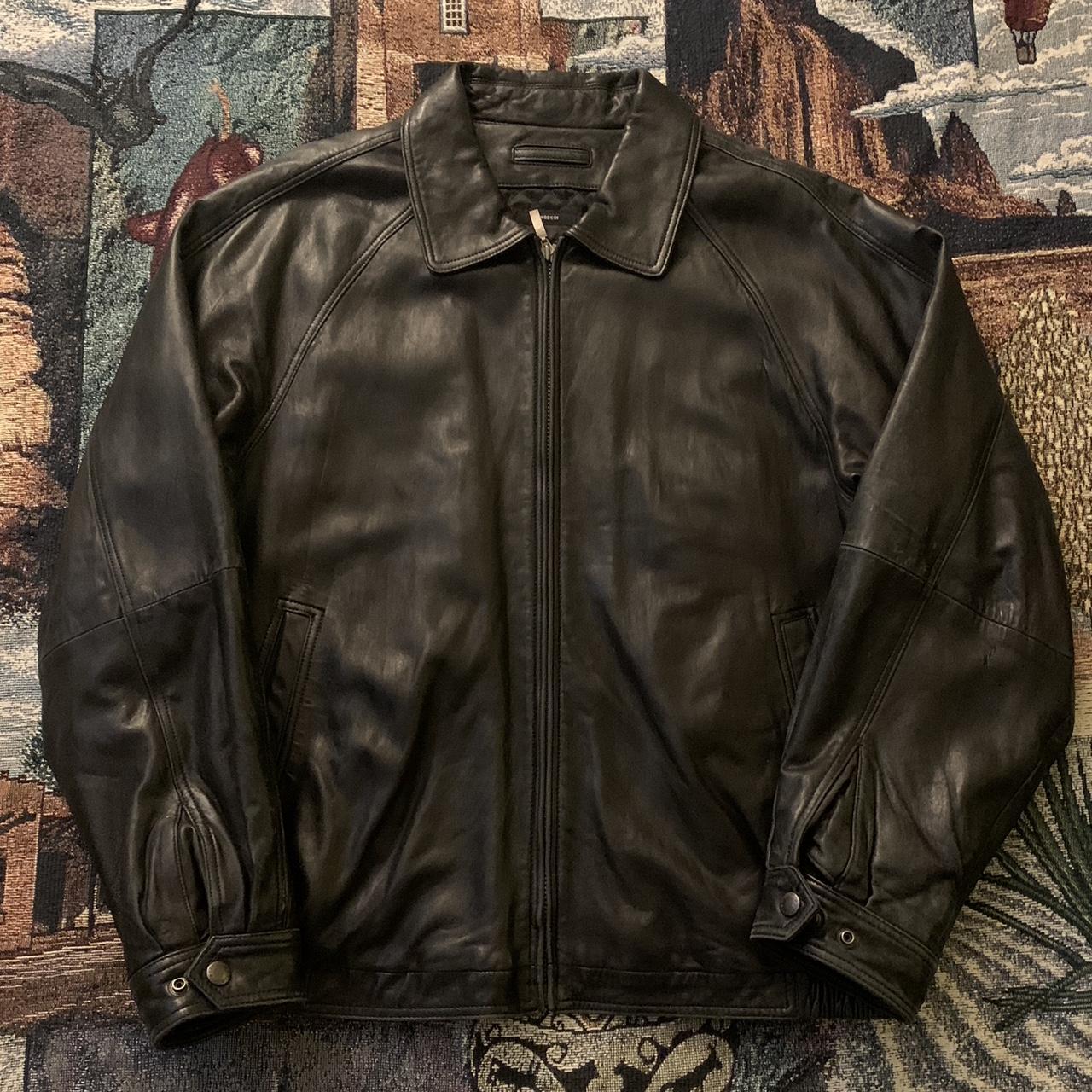 Claiborne lambskin leather on sale jacket