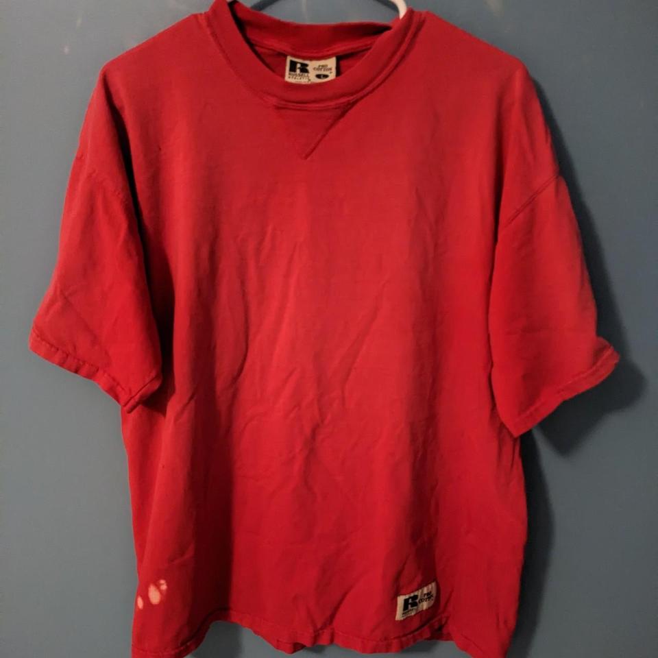 Vintage Russell Athletic Pro Cotton T Shirt L Orange