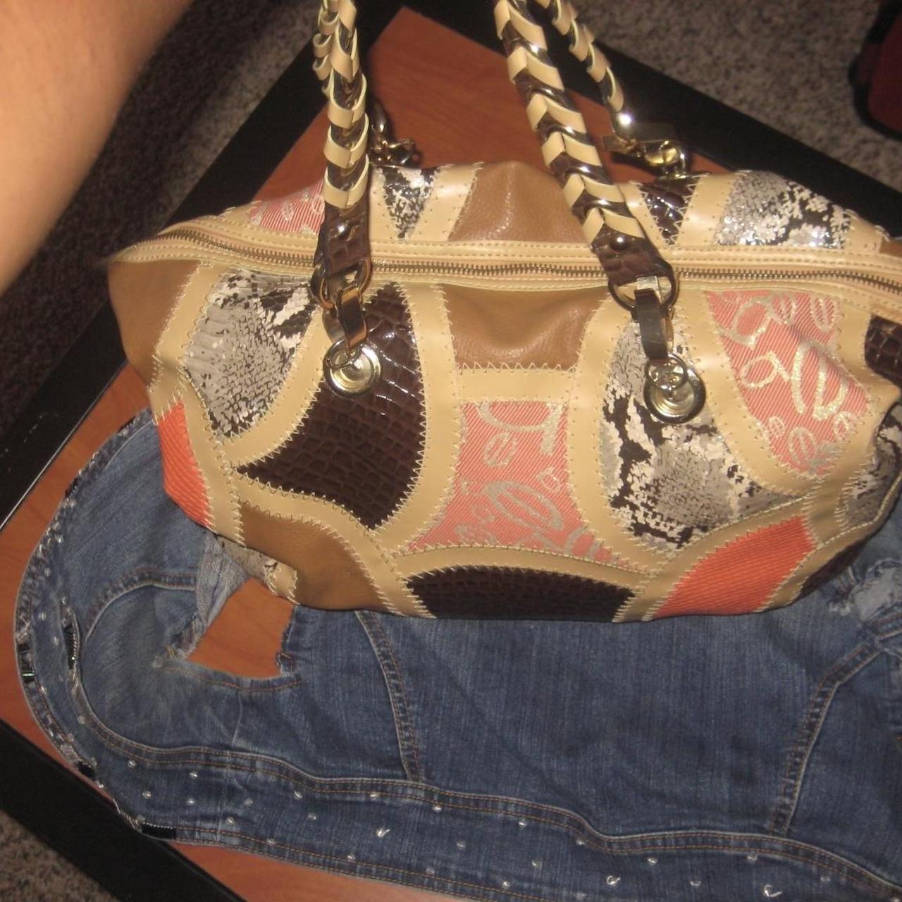 Bebe Women's Bag - Multi/Brown – BEBE PATCHWORK S… - image 8