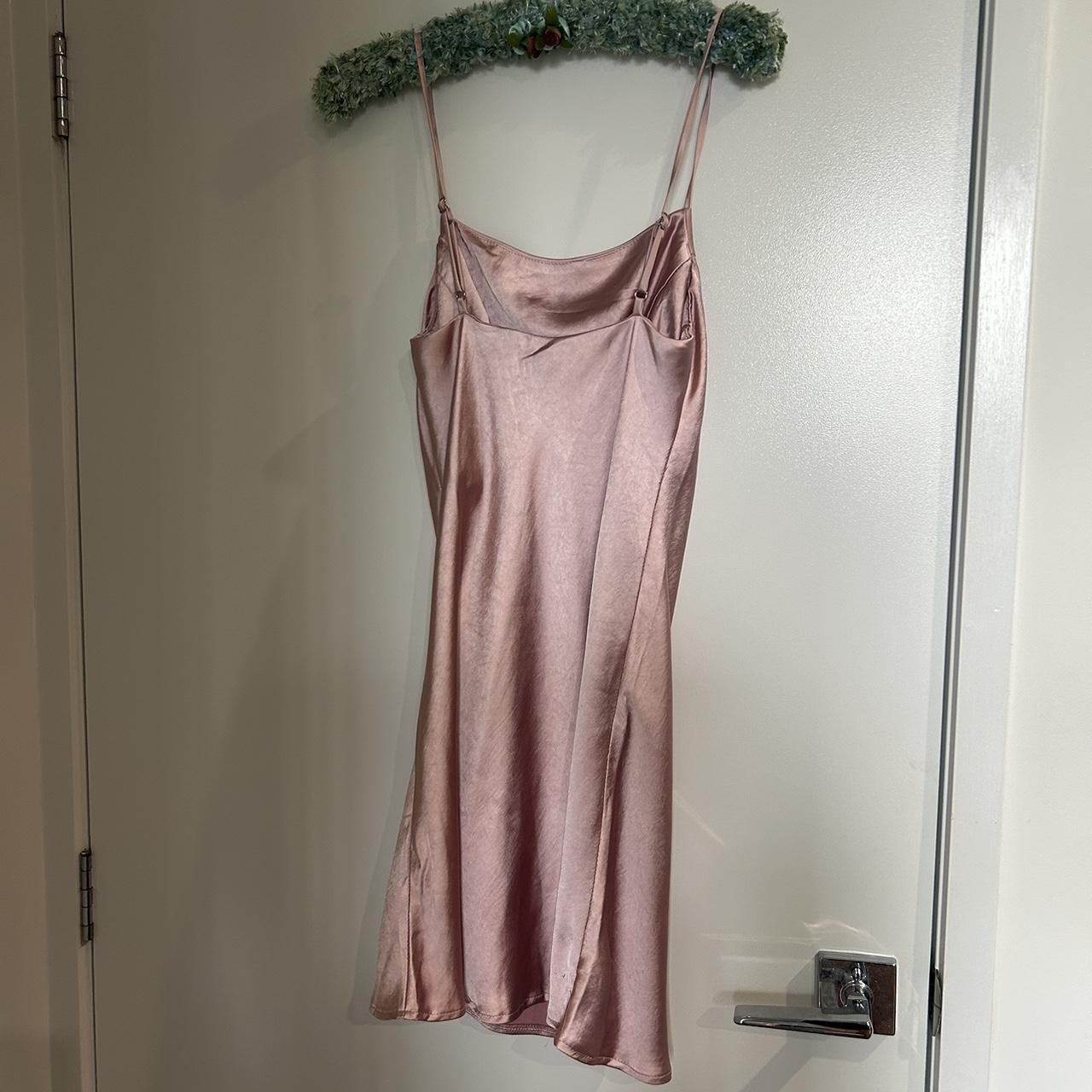 Beginning Boutique Pink Stain Mini Dress Size... - Depop