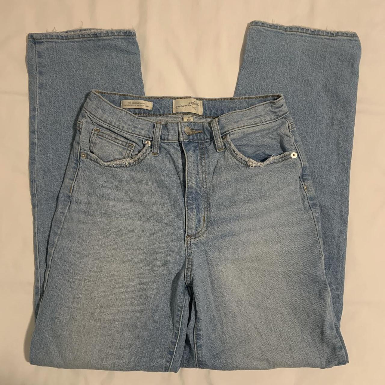 90s straight-leg-jeans - Depop