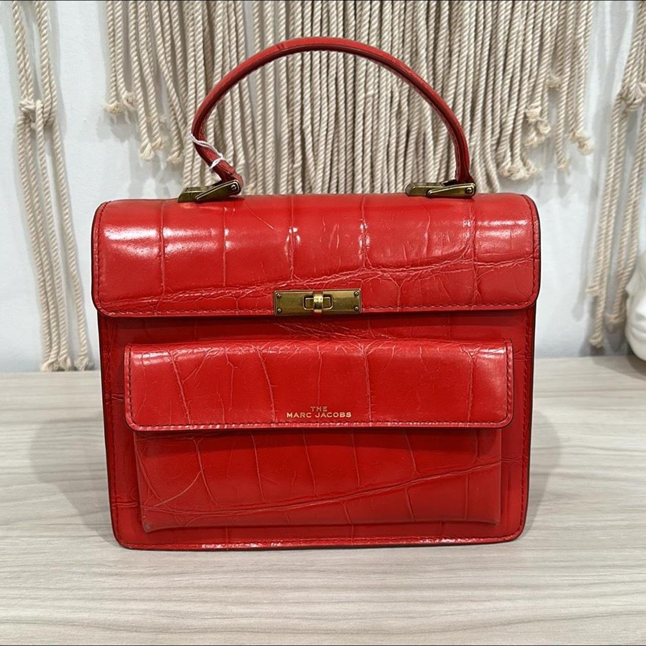 The Marc Jacobs Uptown Croc Bag Fiery Red The Marc