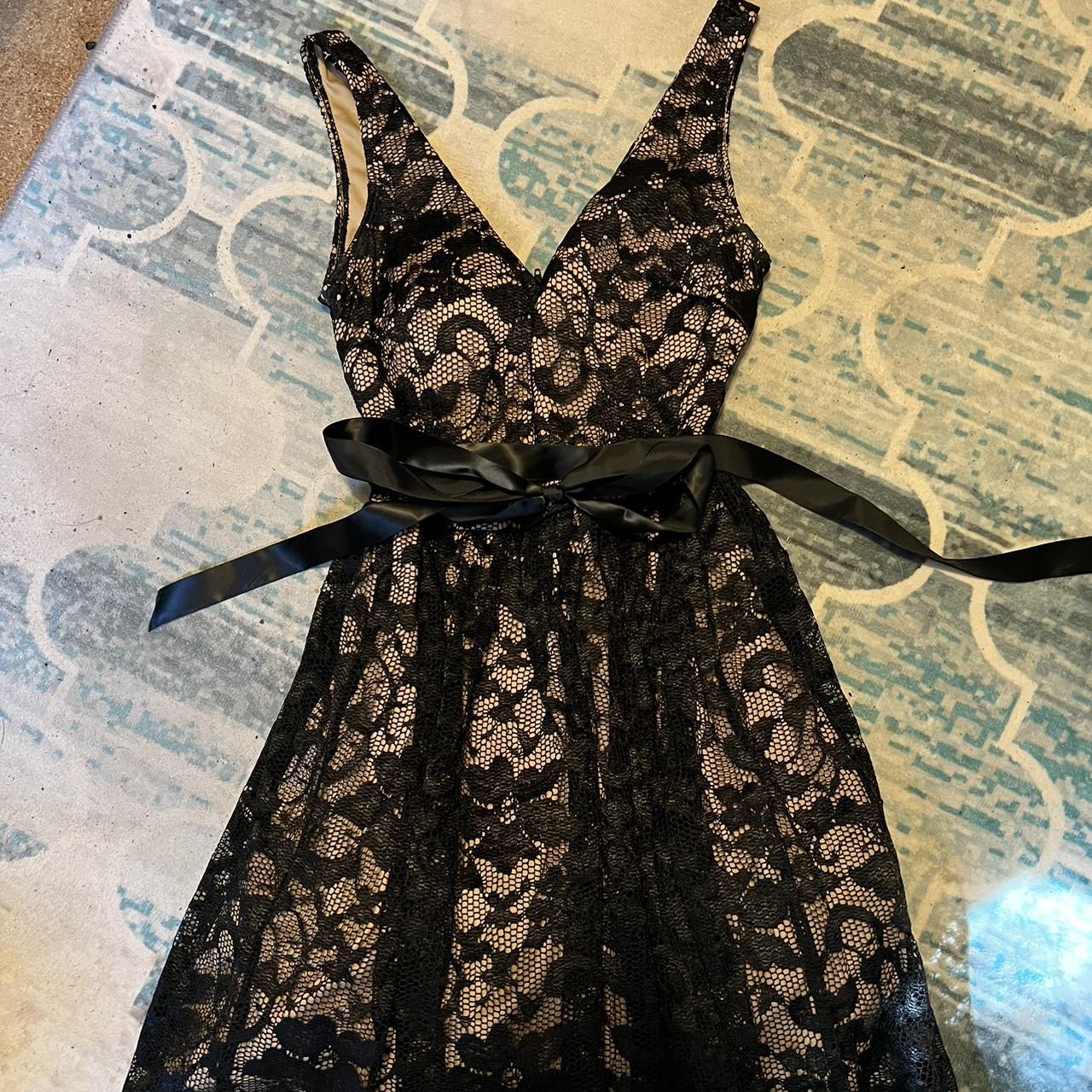 Loft black lace clearance dress