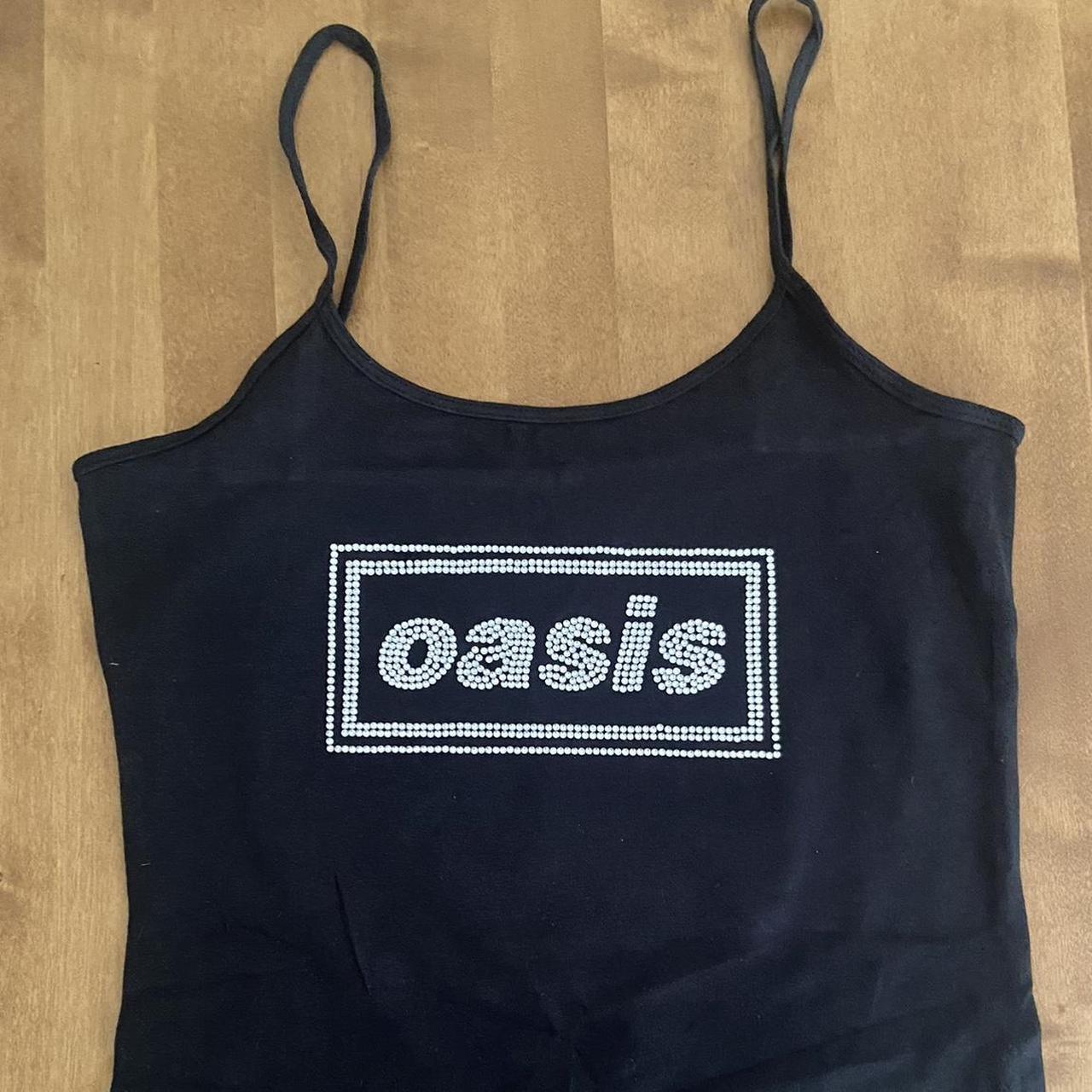 Oasis fitted vest cami top in rhinestones Depop