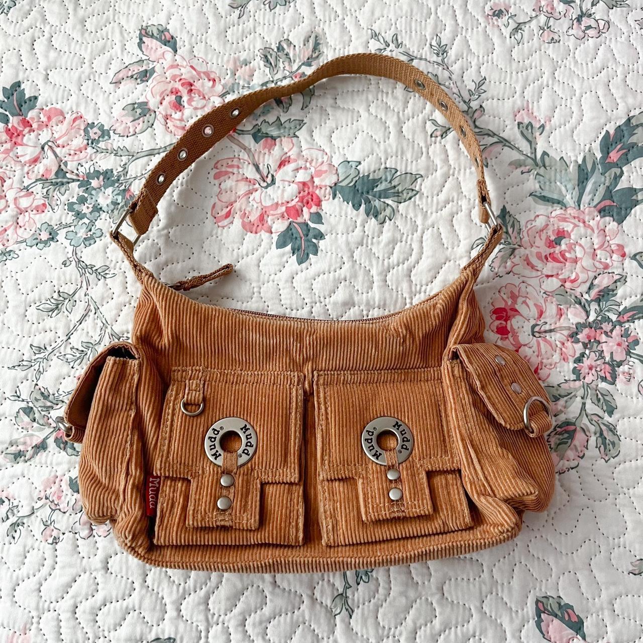 y2k cargo corduroy mudd shoulder bag 💌 will ship... Depop