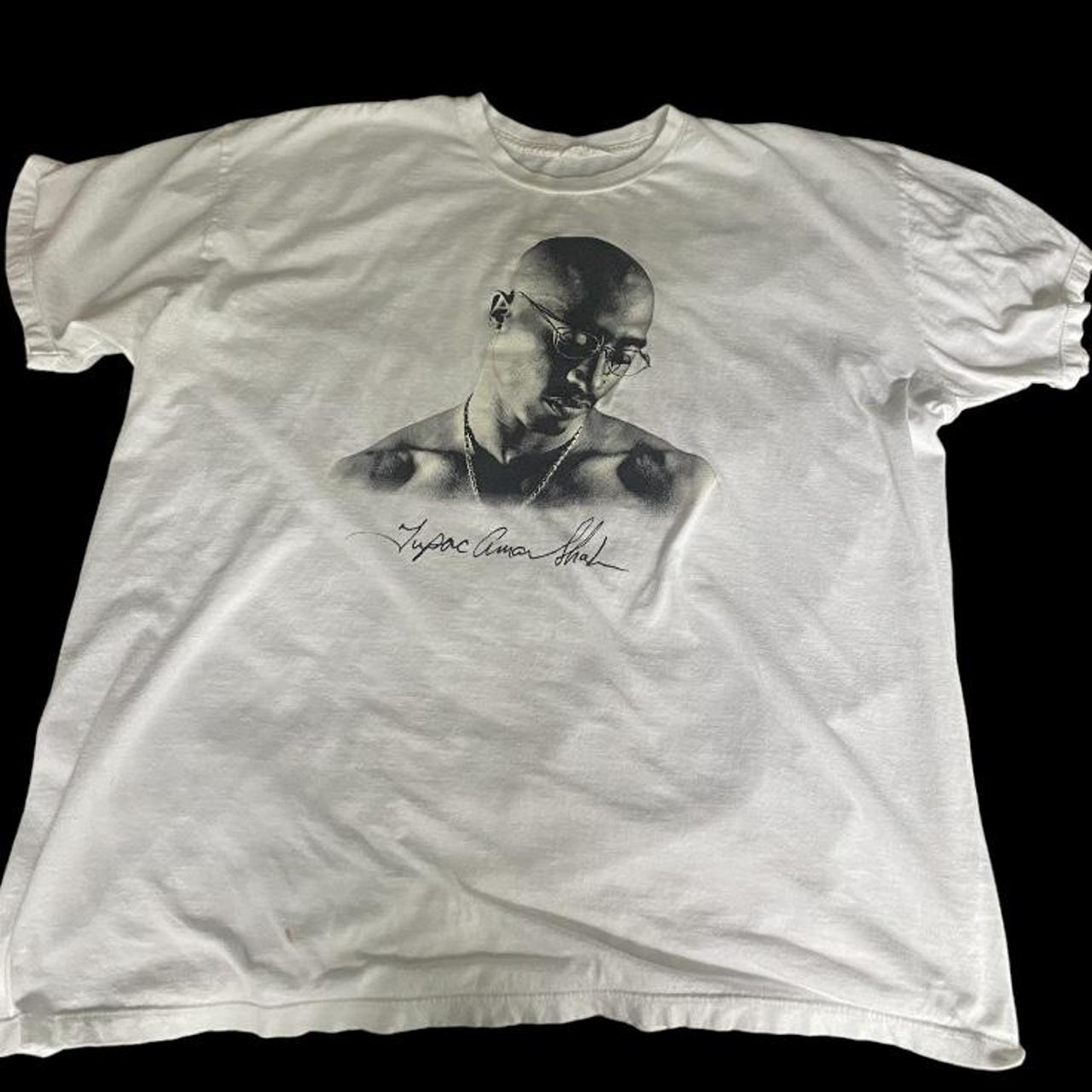 Xxl Tupac Shirt. Pretty Good Condition Flaws Are - Depop