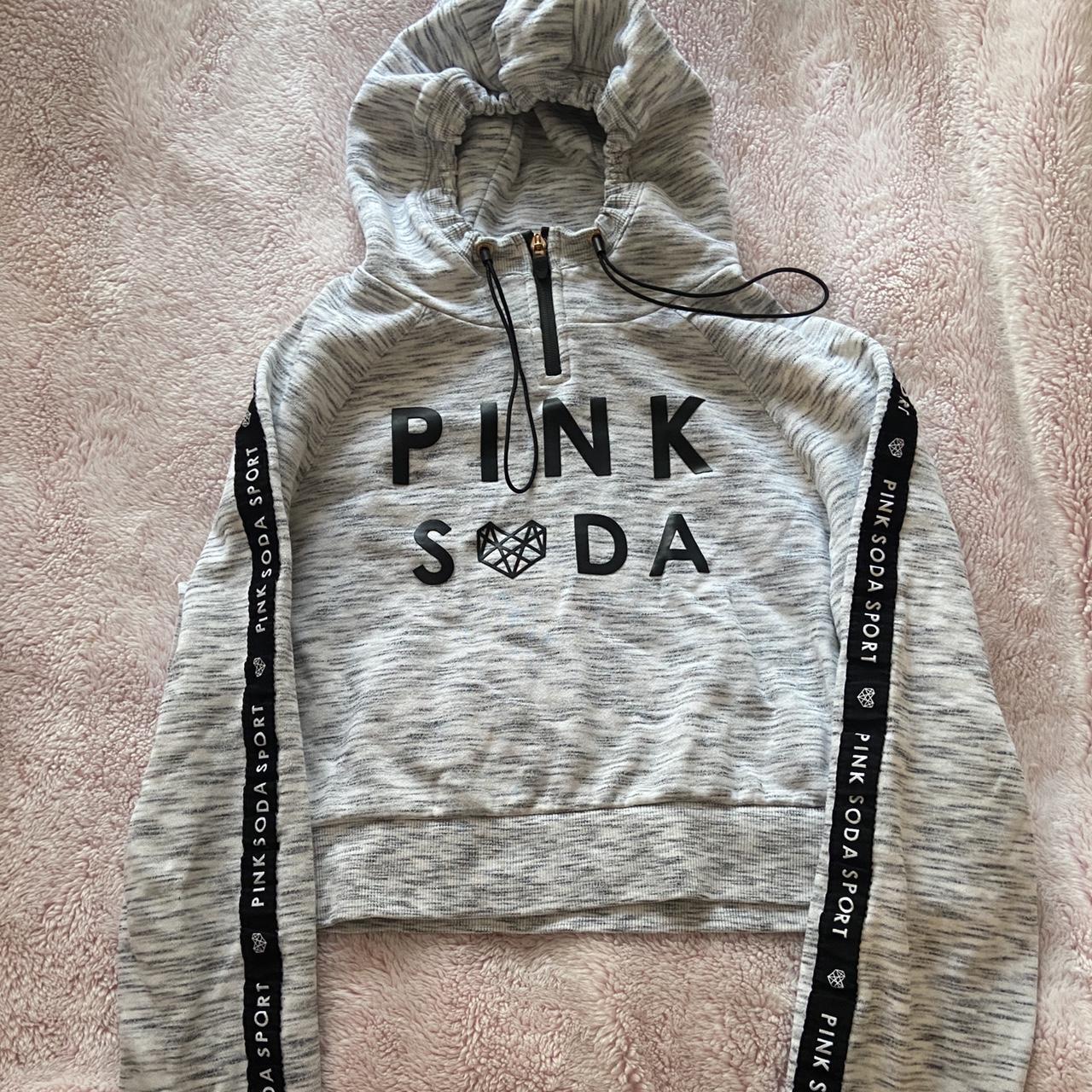 Pink Soda cropped sports hoodie So comfortable. Depop