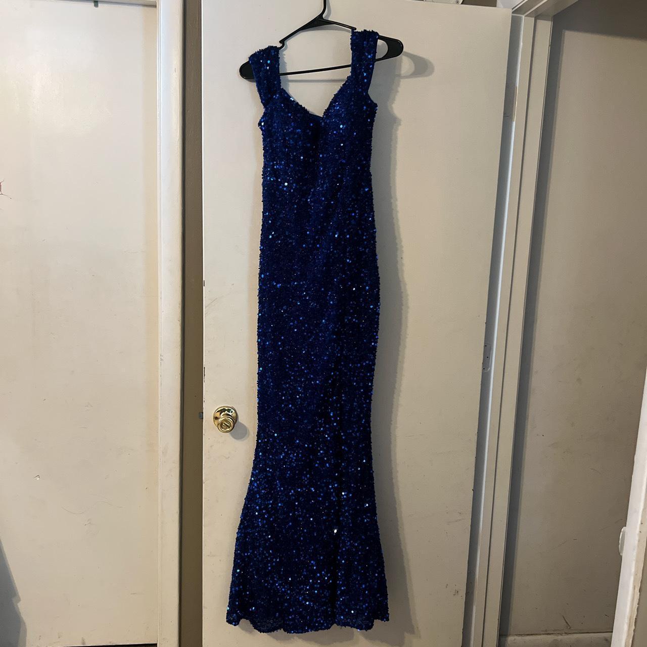 Royal blue prom dress brought from Shein for $47... - Depop