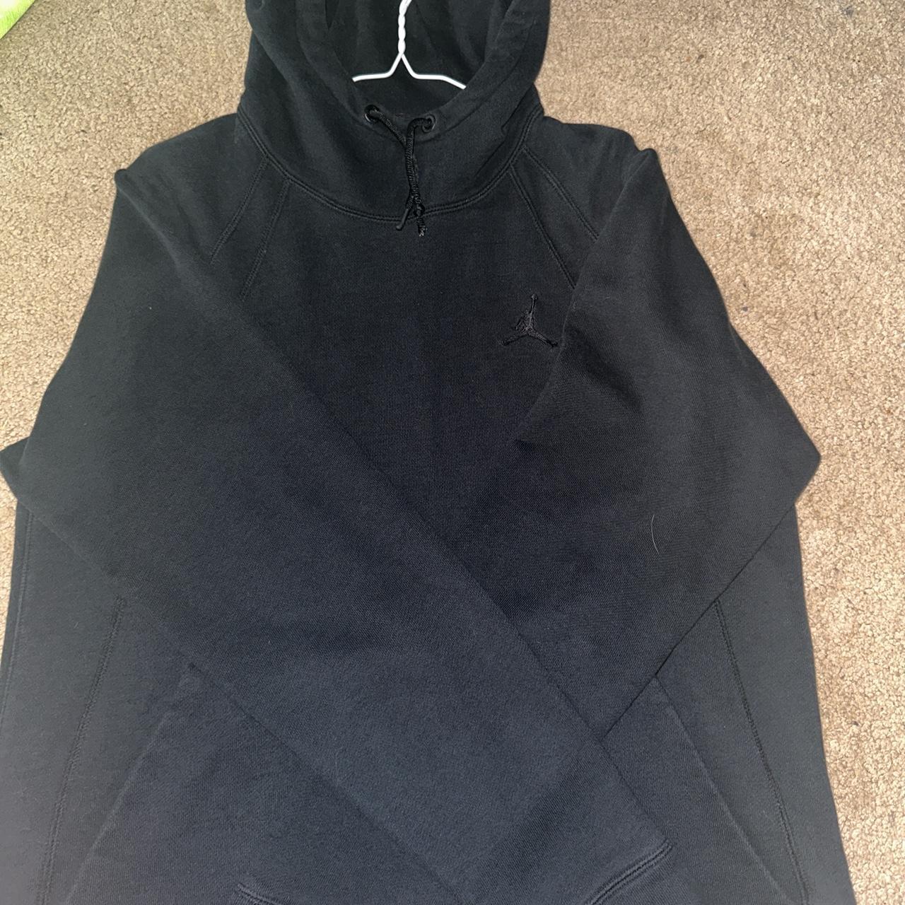 Grey and black jordan cheap hoodie