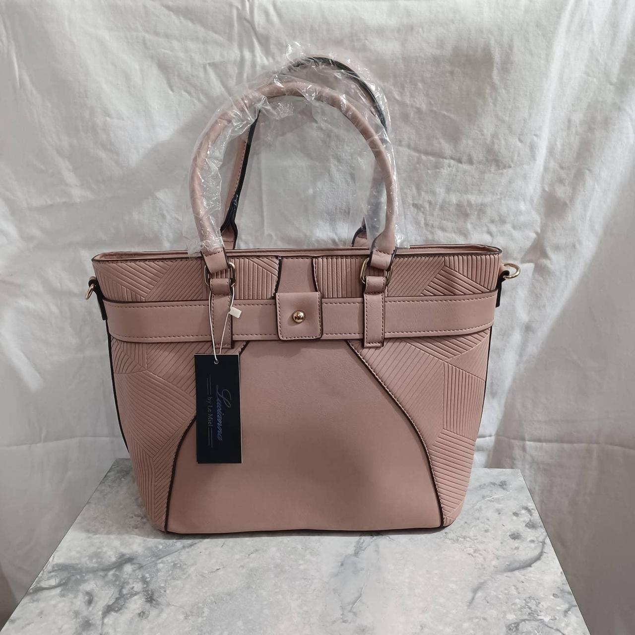 Lucianna by Le Miel Purse Vegan Handbag Tote Pink Depop