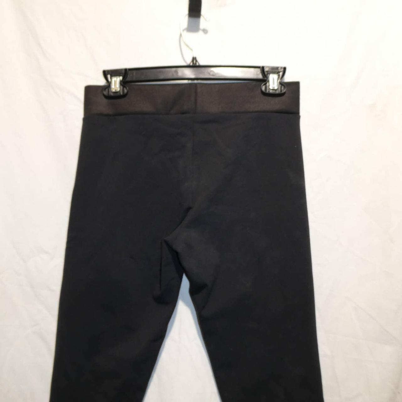 Matty M women's XS two-toned leggings black pants  - Depop