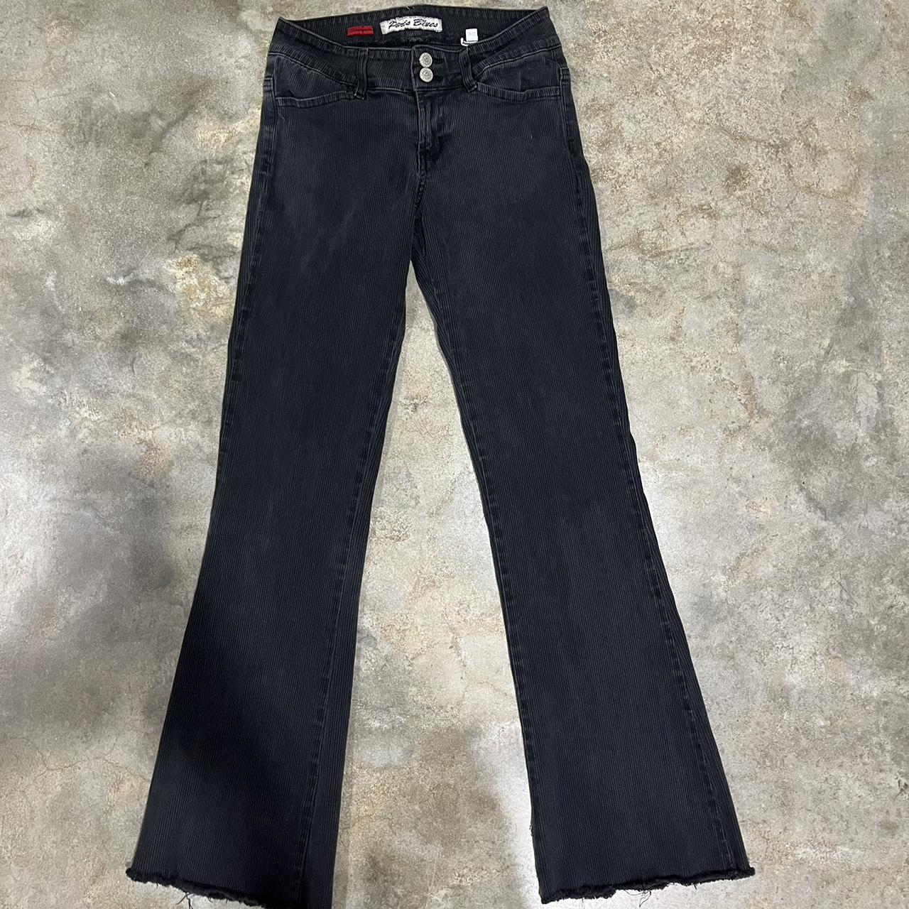 Vintage S Paris Blues Black Corduroy Flares Size Depop