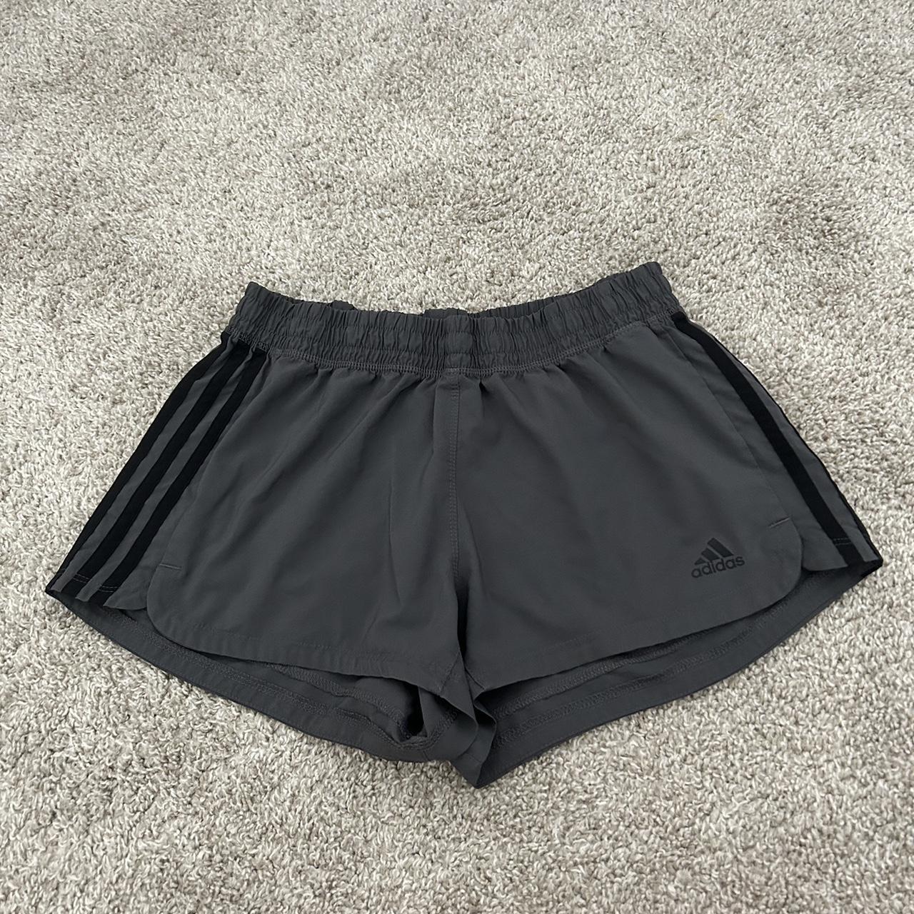 Dark grey adidas athletic shorts - Depop