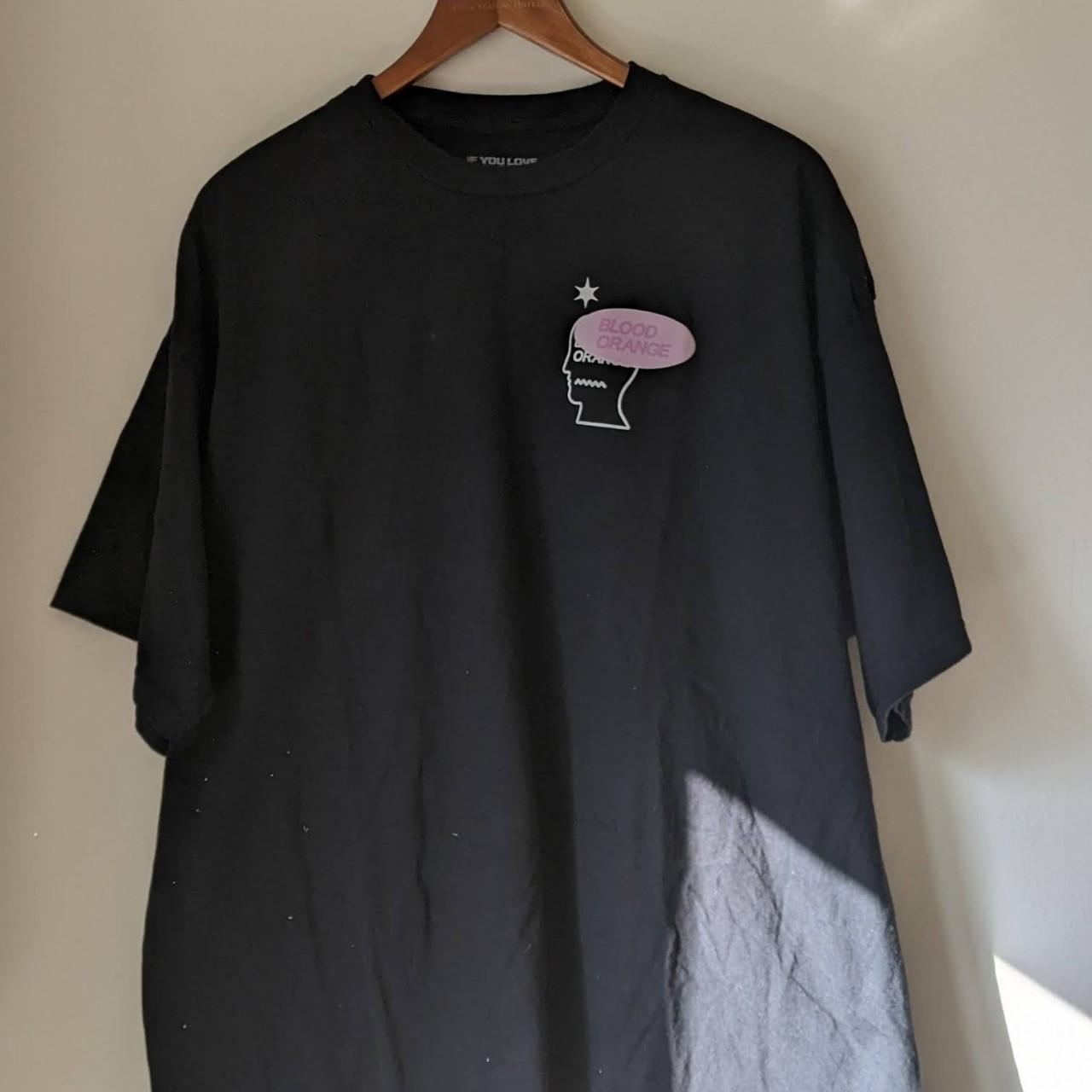 Men's XXL Brain Dead/Blood Orange collab black t shirt - Depop