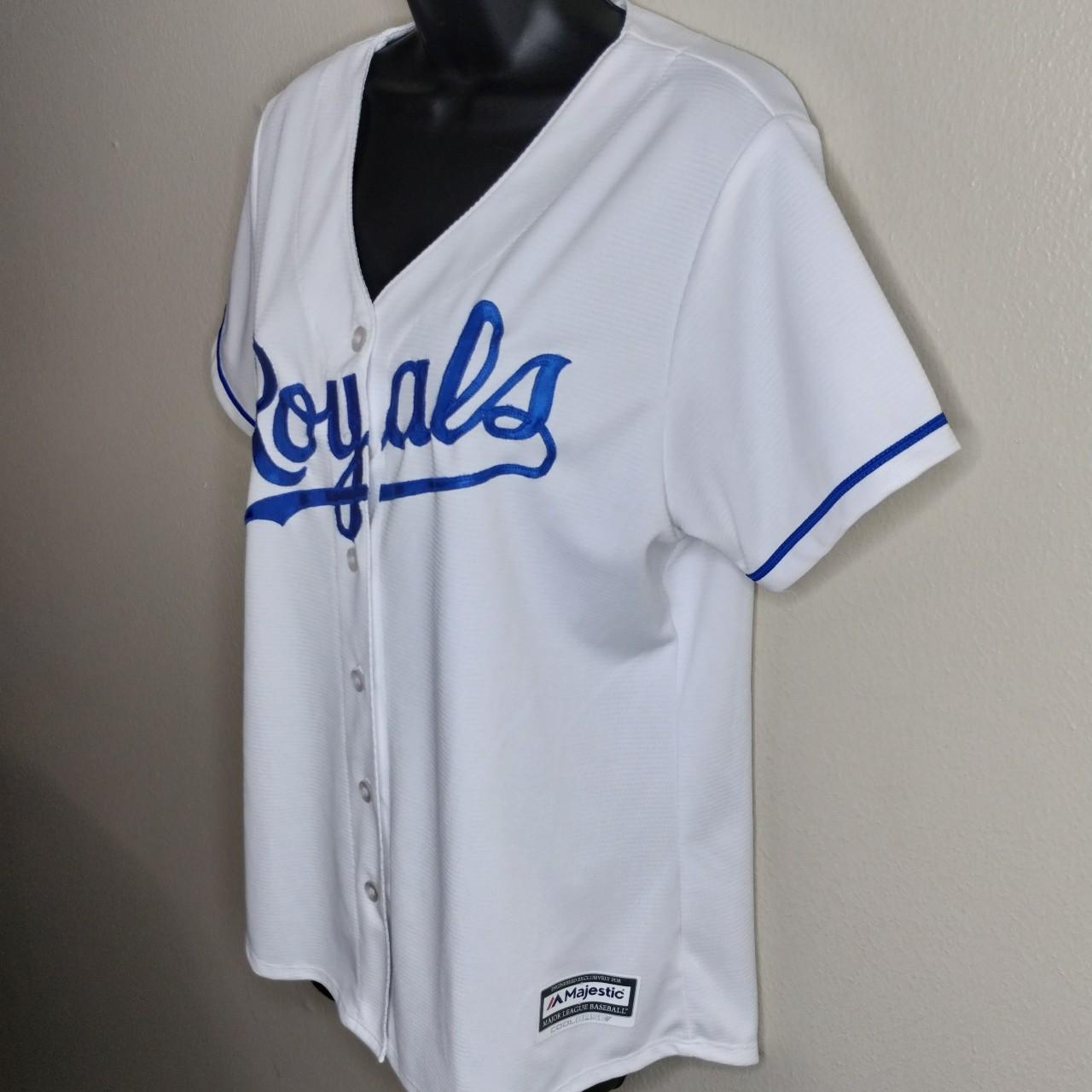 Majestic Eric Hosmer Kansas City Royals Women's Royal Plus Size Alternate Cool Base Player Jersey Size: 2XL