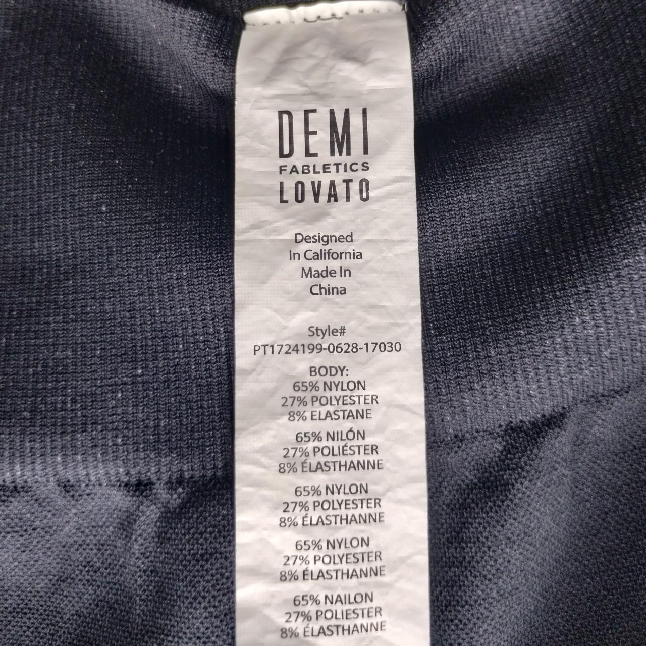 Demi Lovato x Fabletics Heart Mesh Leggings Gently - Depop