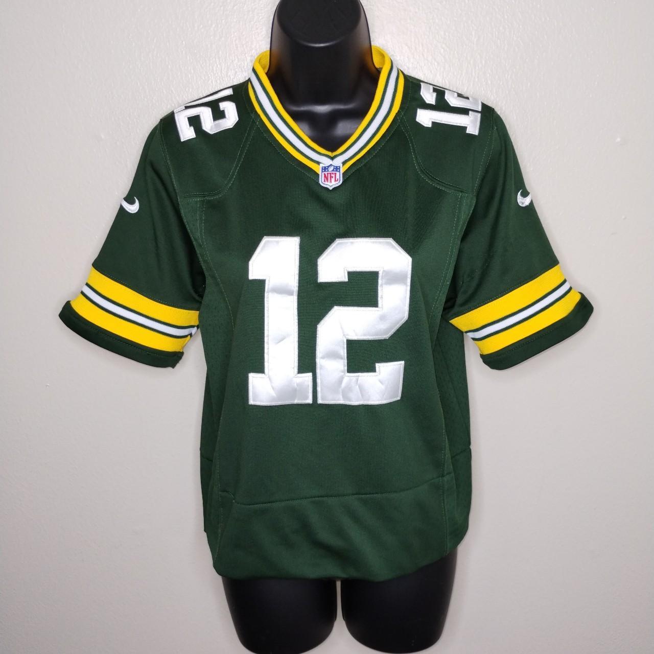 NFL Green Bay Packers Aaron Rodgers 12 Nike Green Stitched Jersey Woman M